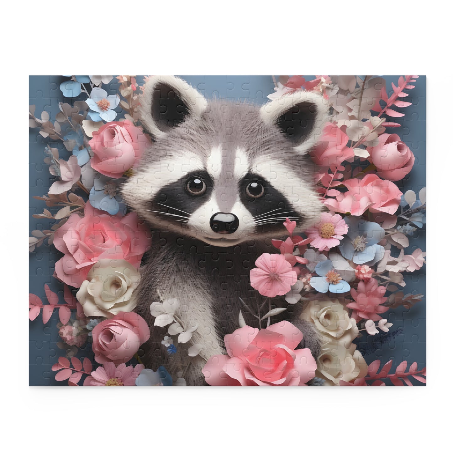 Personalised/Non-Personalised Puzzle, Racoon (120, 252, 500-Piece)