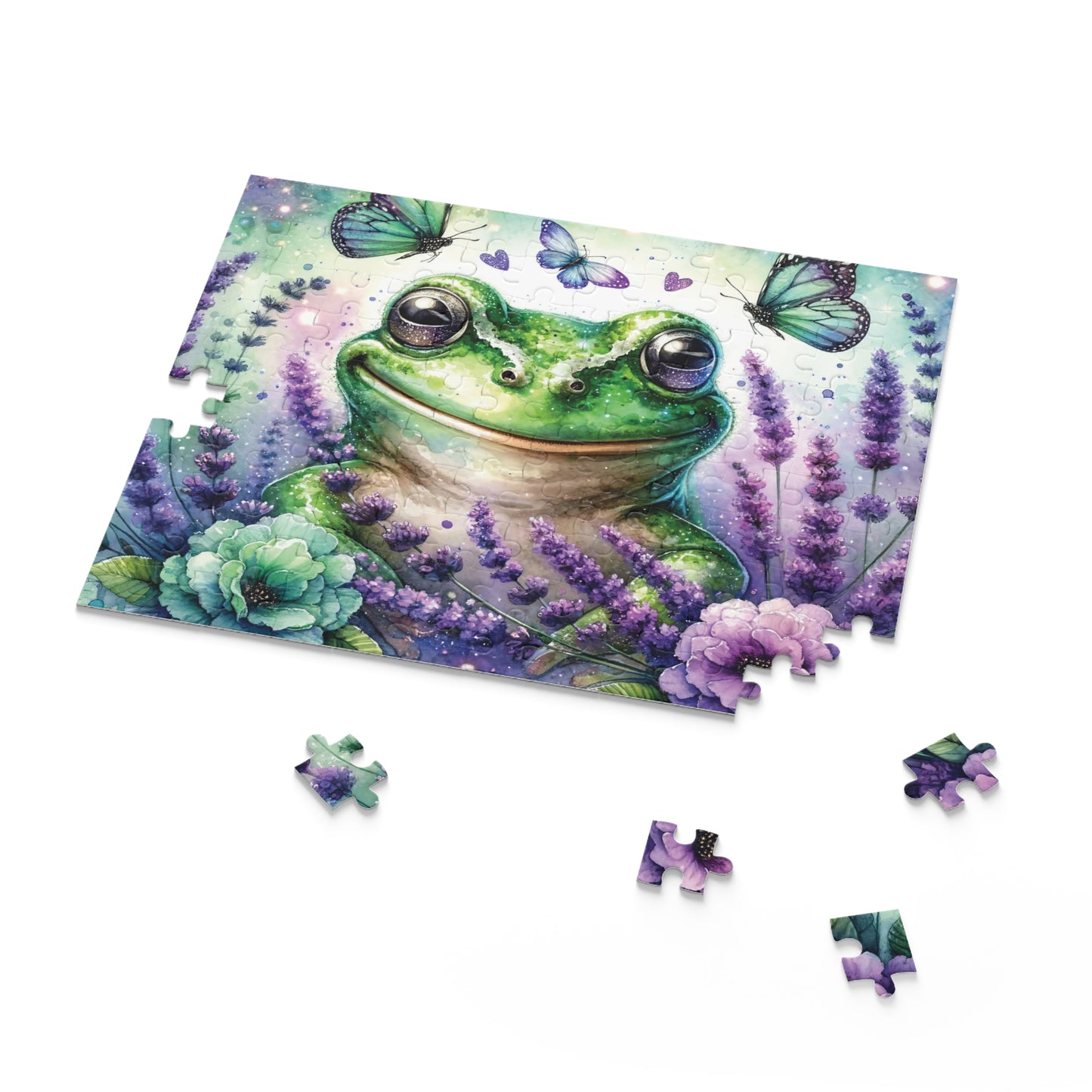 Personalised/Non-Personalised Puzzle, Frog (120, 252, 500-Piece)