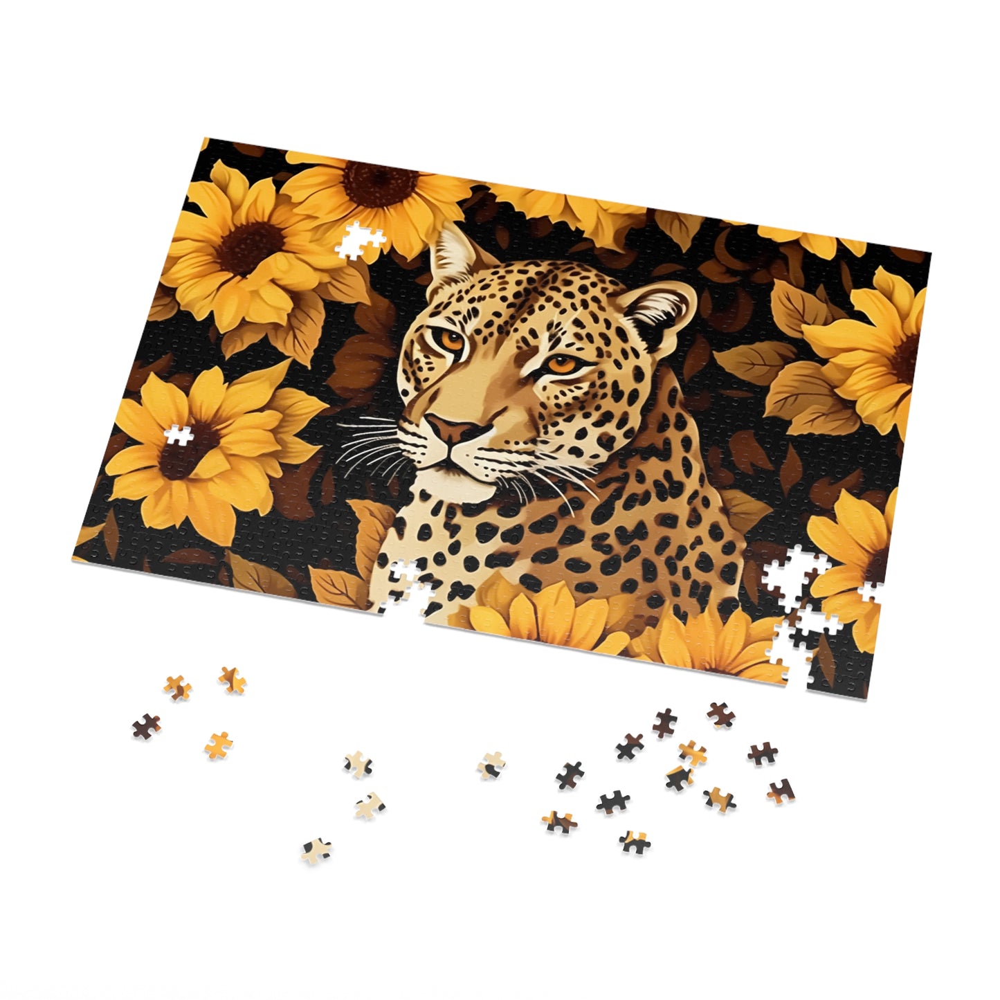 Jigsaw Puzzle, Leopard, Personalised/Non-Personalised (30, 110, 252, 500,1000-Piece)