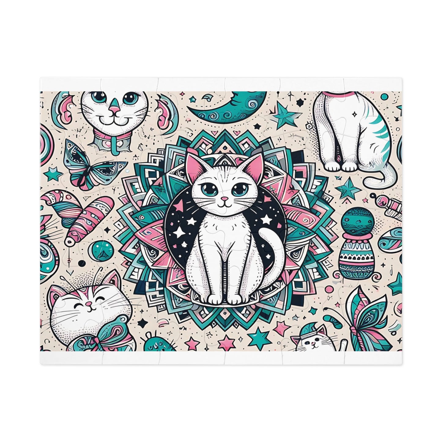 Jigsaw Puzzle, Cats, Personalised/Non-Personalised (30, 110, 252, 500,1000-Piece)