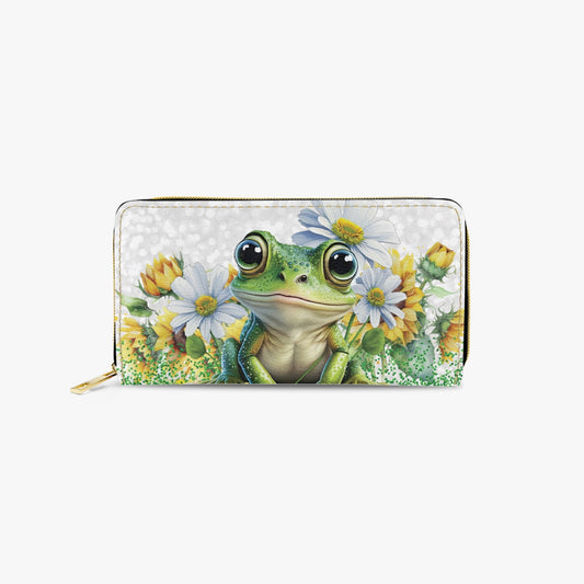 Long Type Zipper Purse, Frog, awd-1375