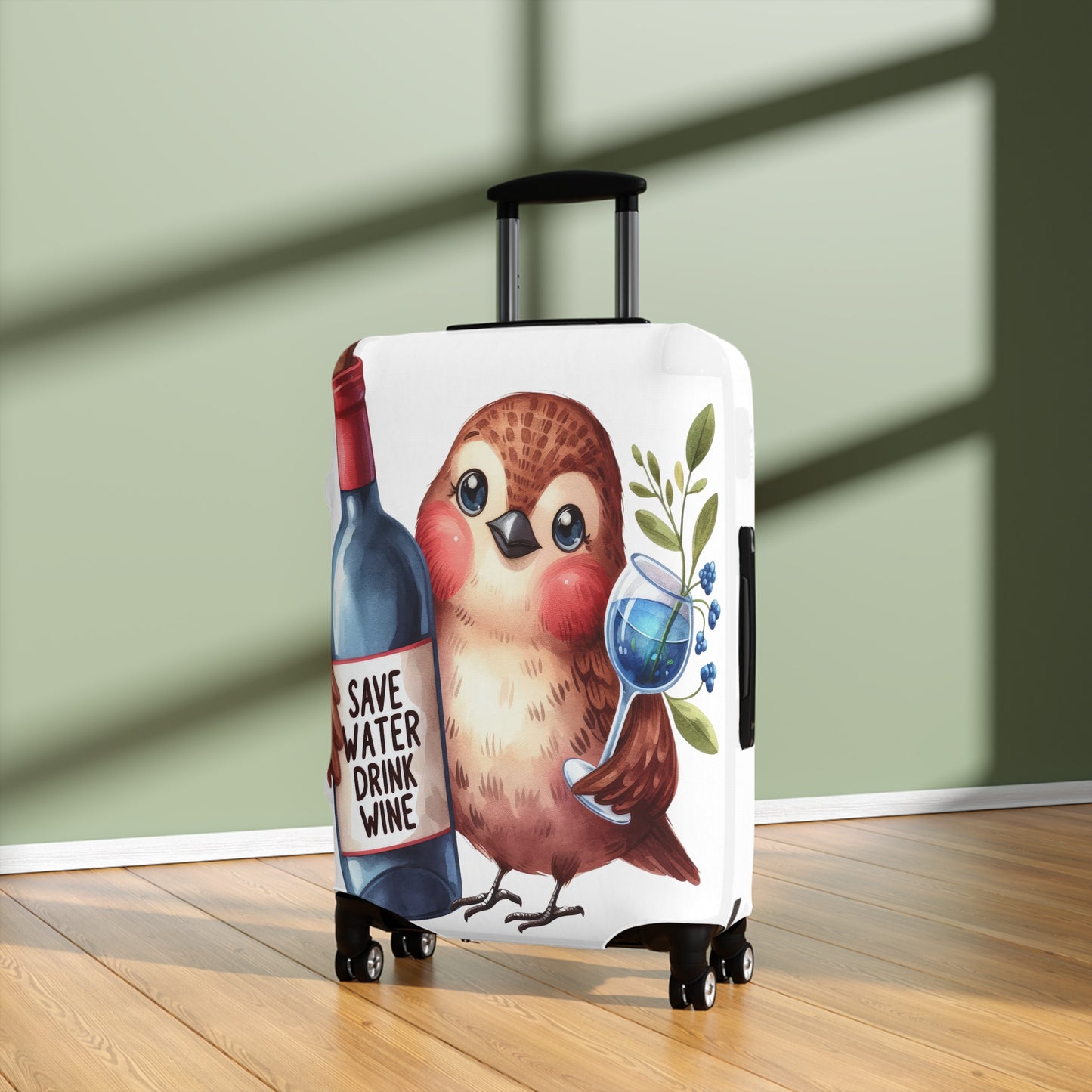 Luggage Cover, Cute Bird, awd-1642