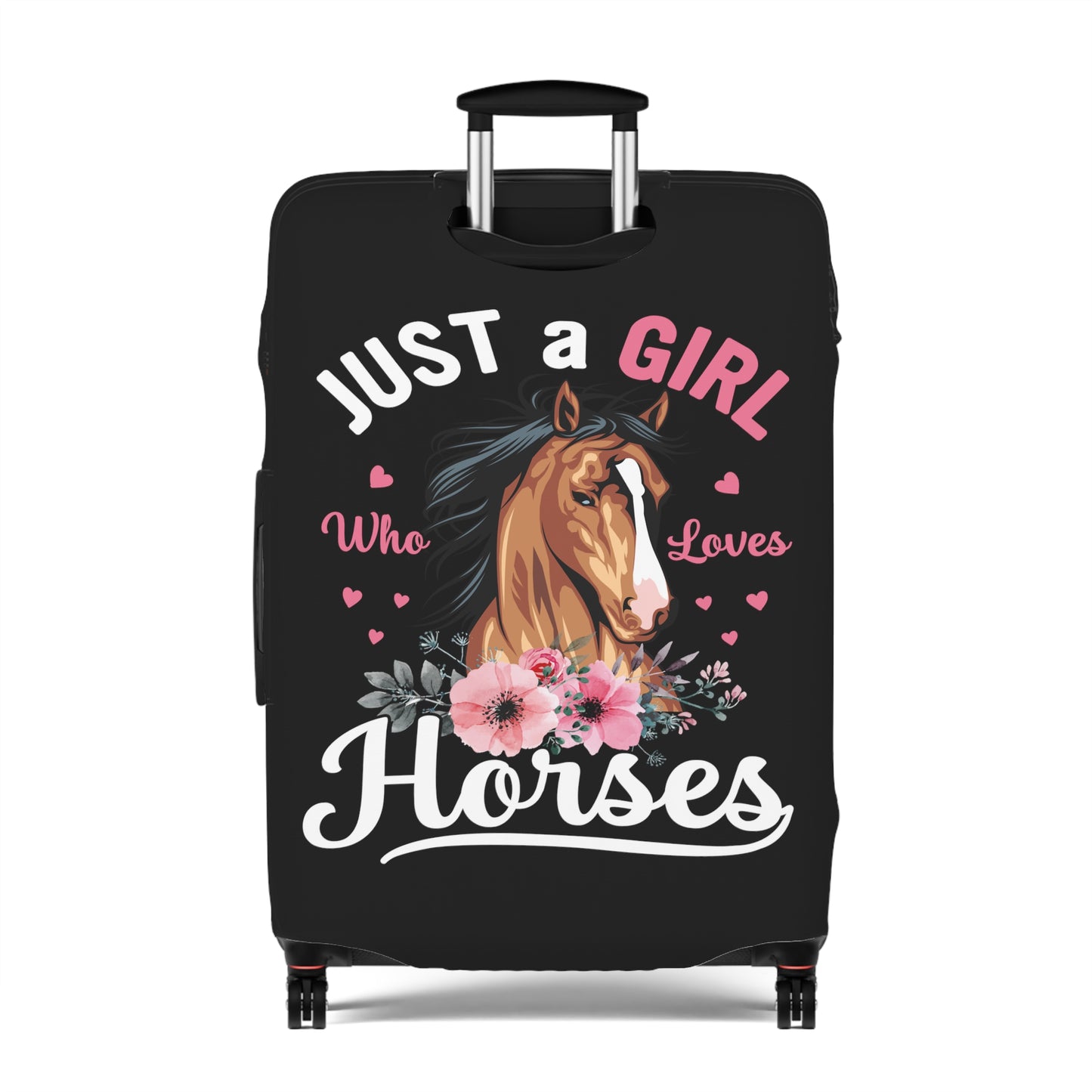 Luggage Cover, Just a Girl who Loves Horses, awd-4035