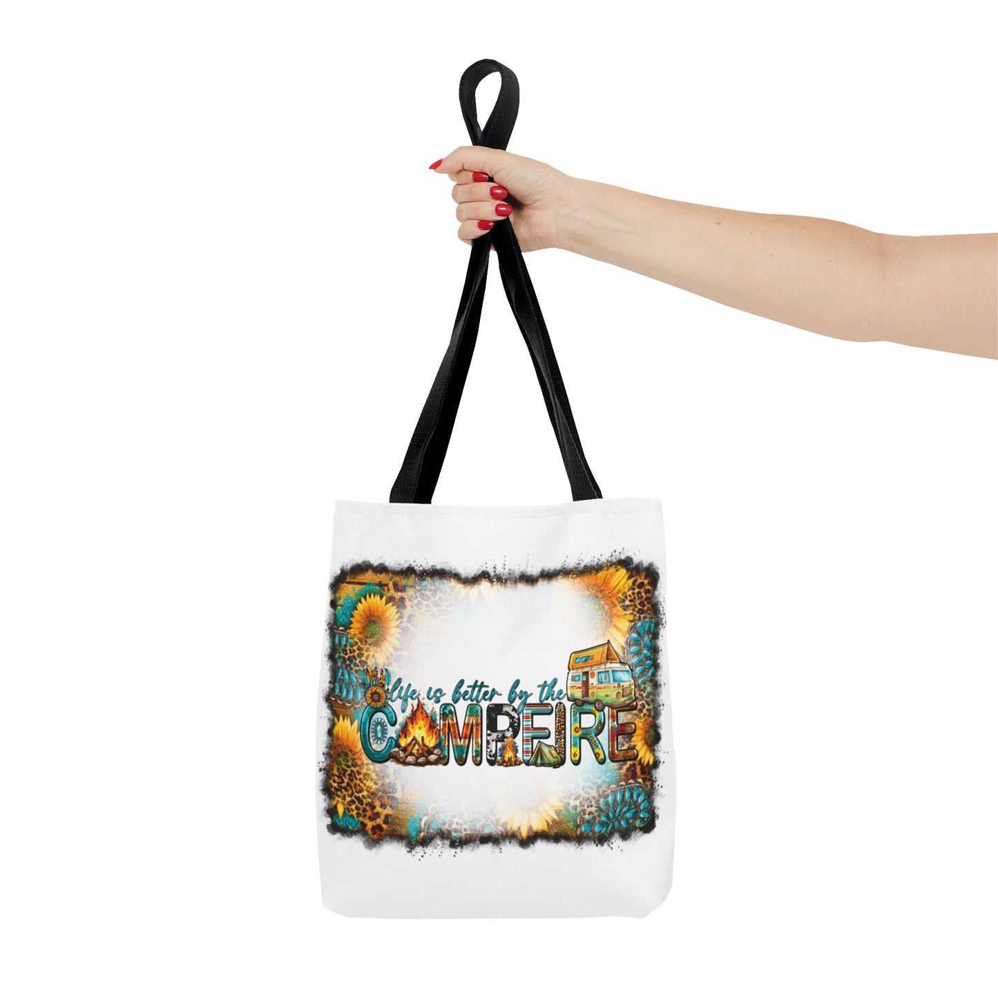 Tote Bag, Western, Life is Better by the Campfire