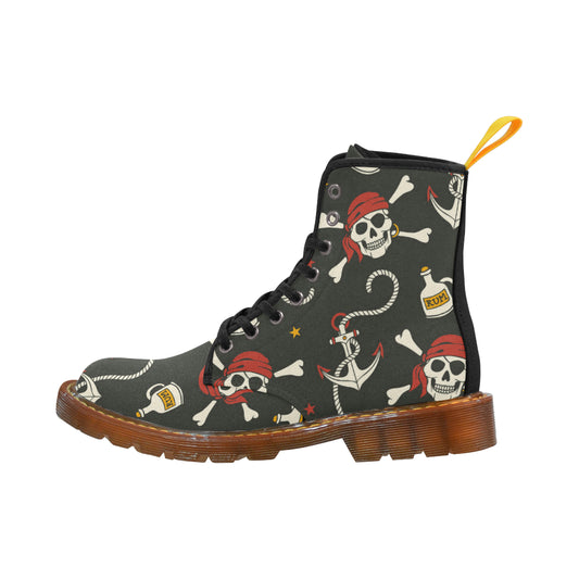 pirate skull Martin Boots For Women Model 1203H