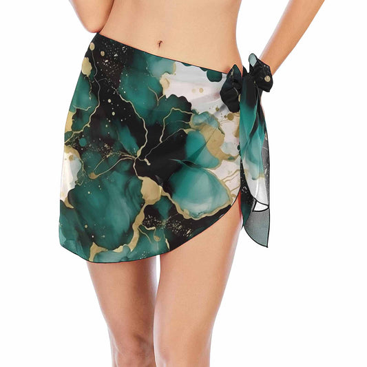 Alcohol Ink 5  Women's Beach Sarong Wrap