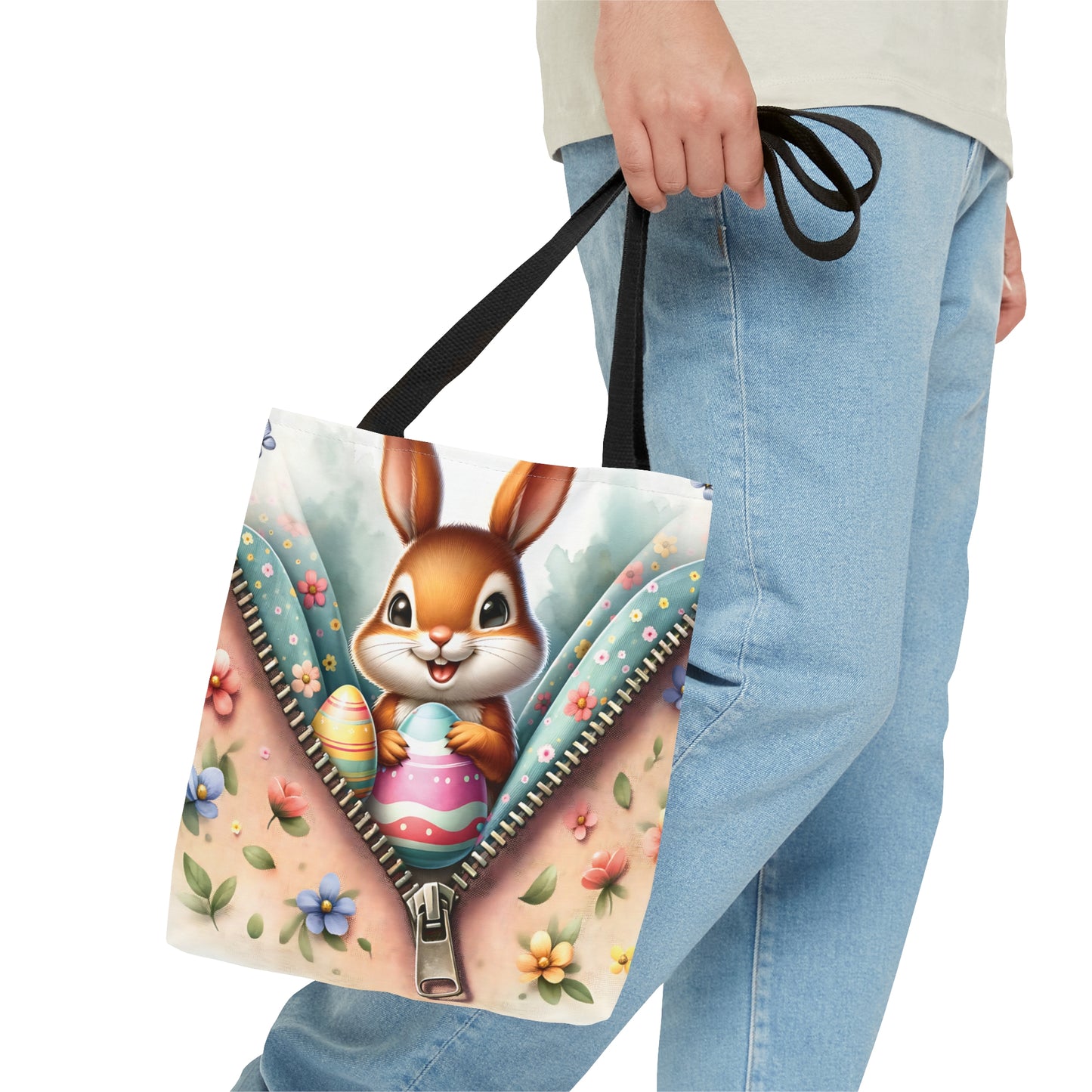 Tote Bag, Easter, Cute Rabbit, Personalised/Non-Personalised Tote bag