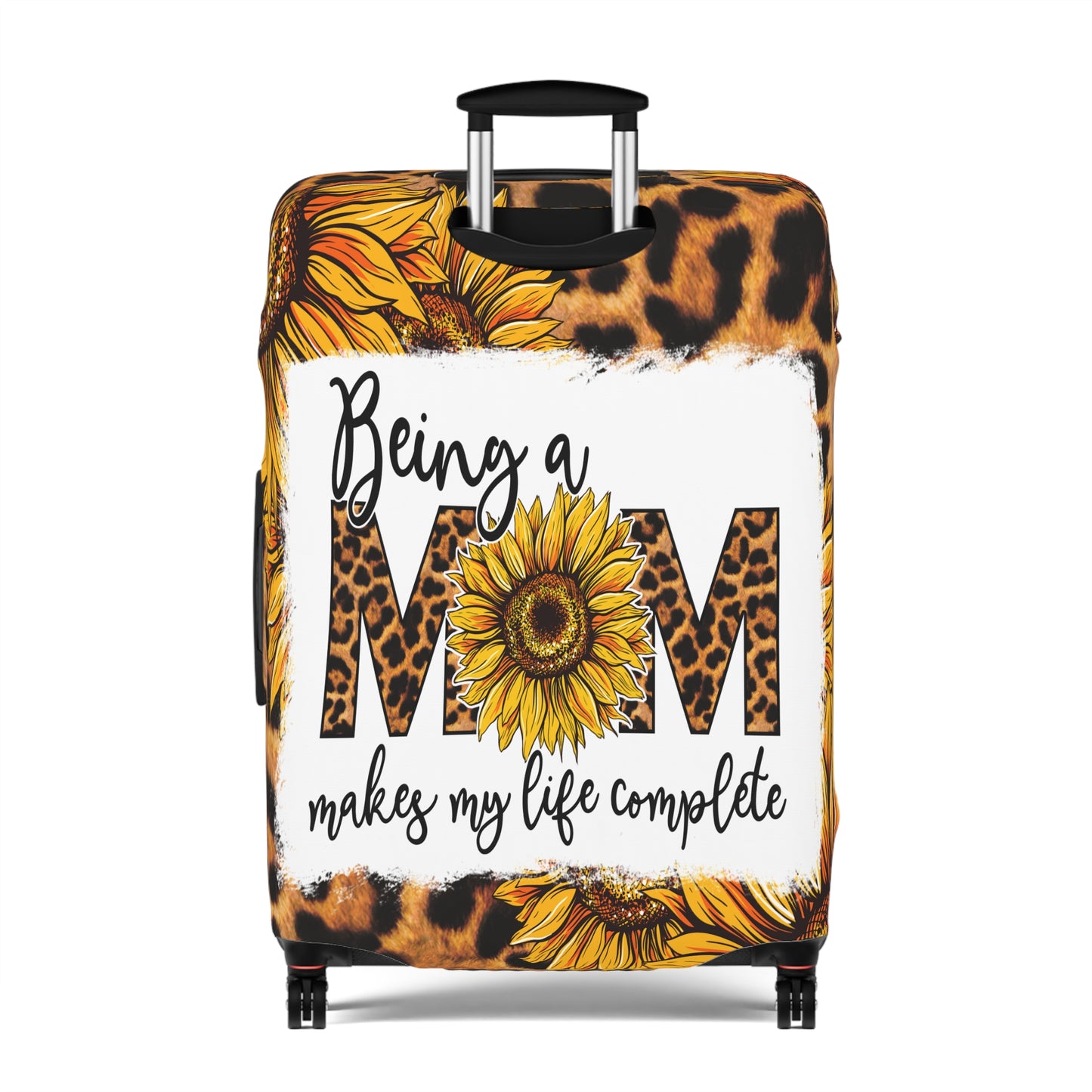 Luggage Cover, Sunflowers, Being a Mom makes my life complete, awd-1745