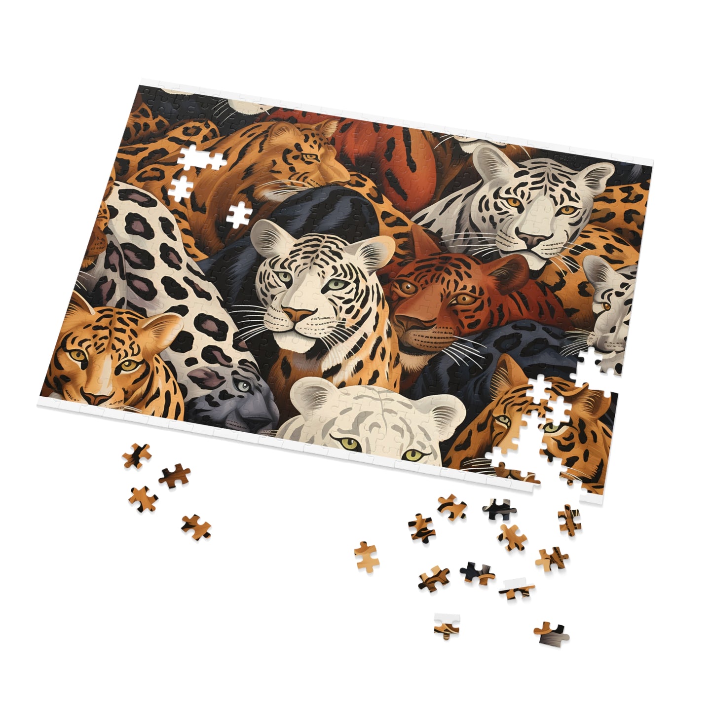 Jigsaw Puzzle, Leopard, Personalised/Non-Personalised (30, 110, 252, 500,1000-Piece)