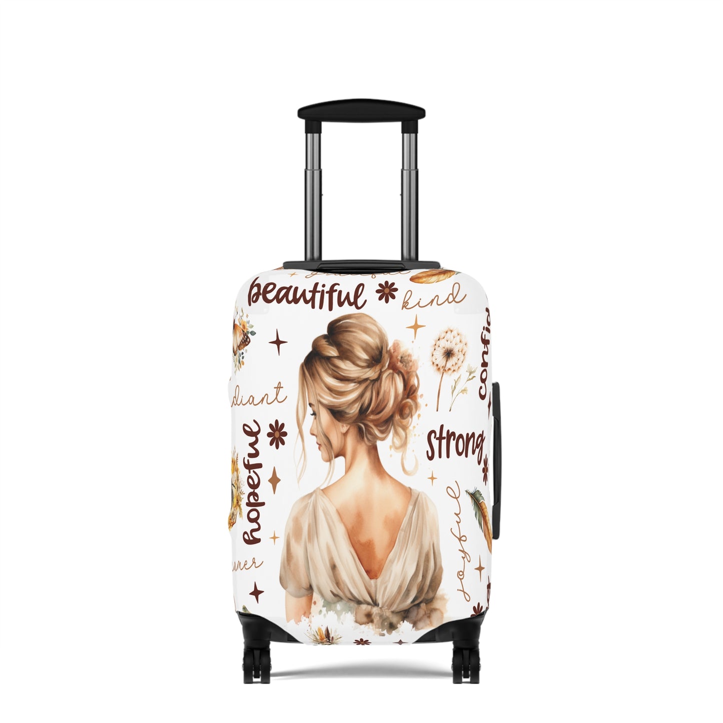 Luggage Cover, Affirmations, Blonde Hair, awd-503