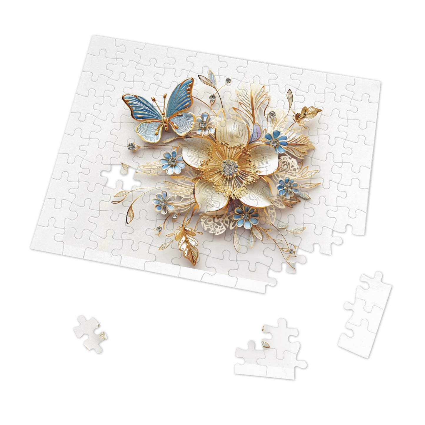 Jigsaw Puzzle, Floral, Personalised/Non-Personalised (30, 110, 252, 500,1000-Piece)