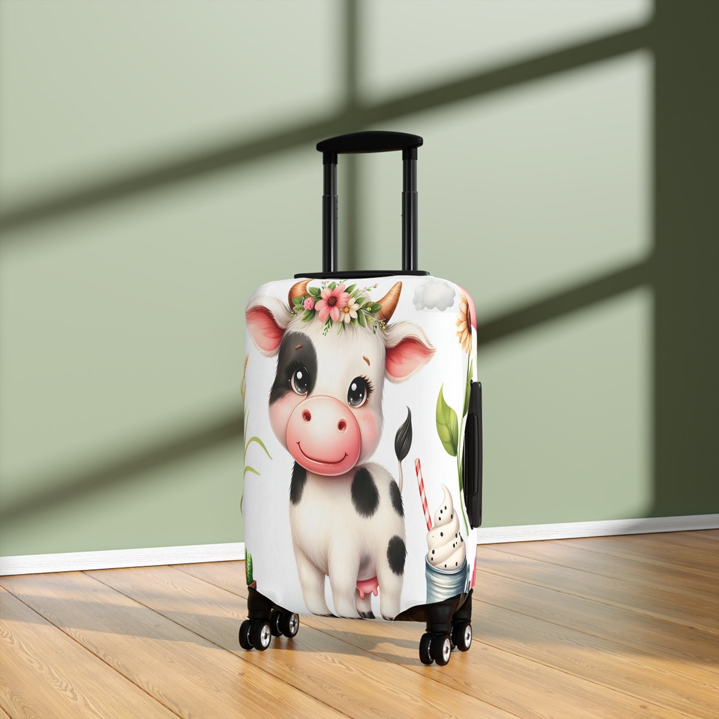 Luggage Cover, Cow, awd-1614