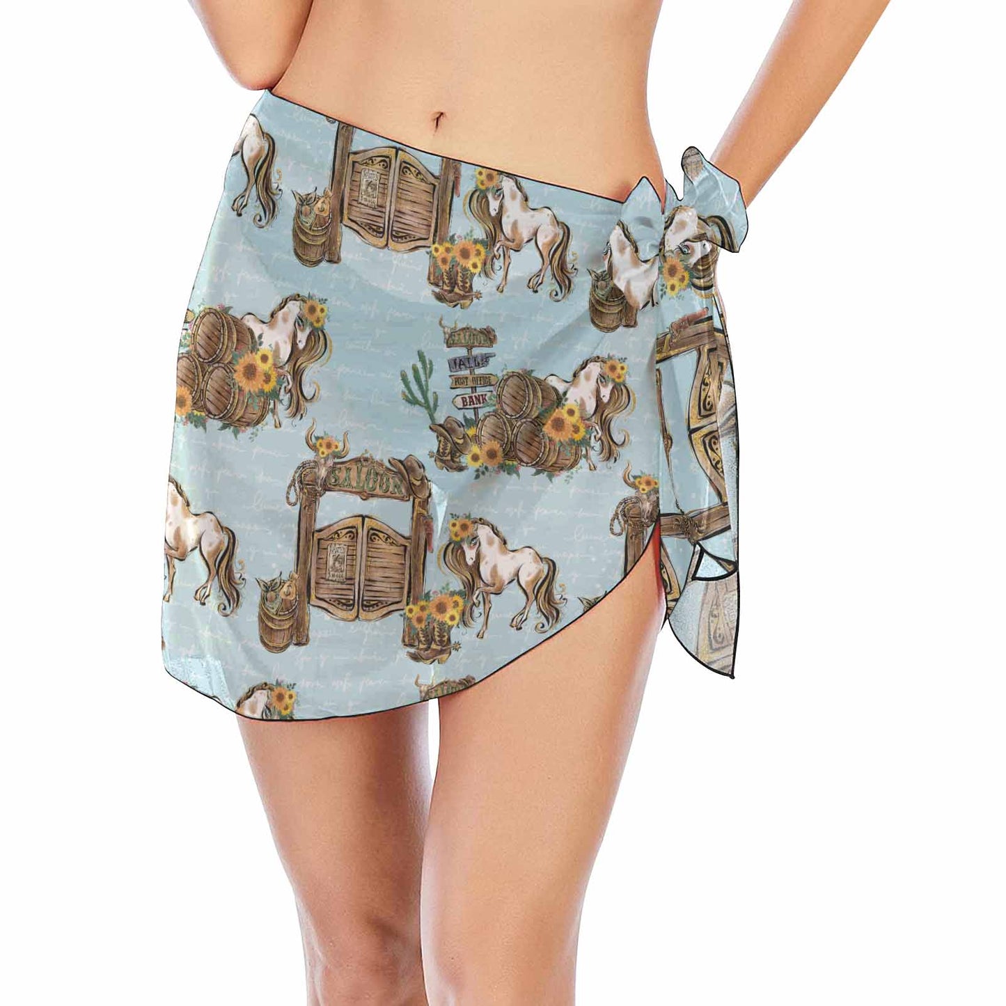 Country Blue  Women's Beach Sarong Wrap