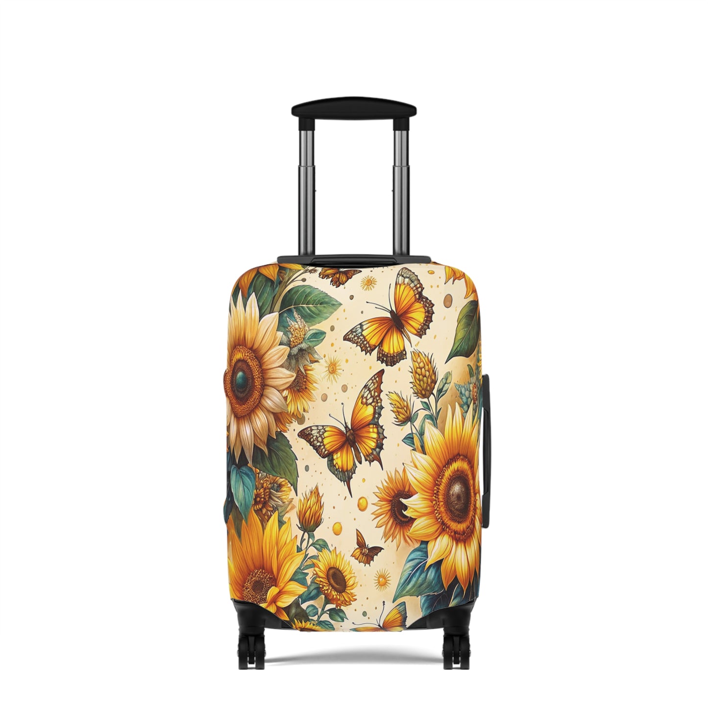 Luggage Cover, Floral, Sunflowers and Butterflies, awd-3076