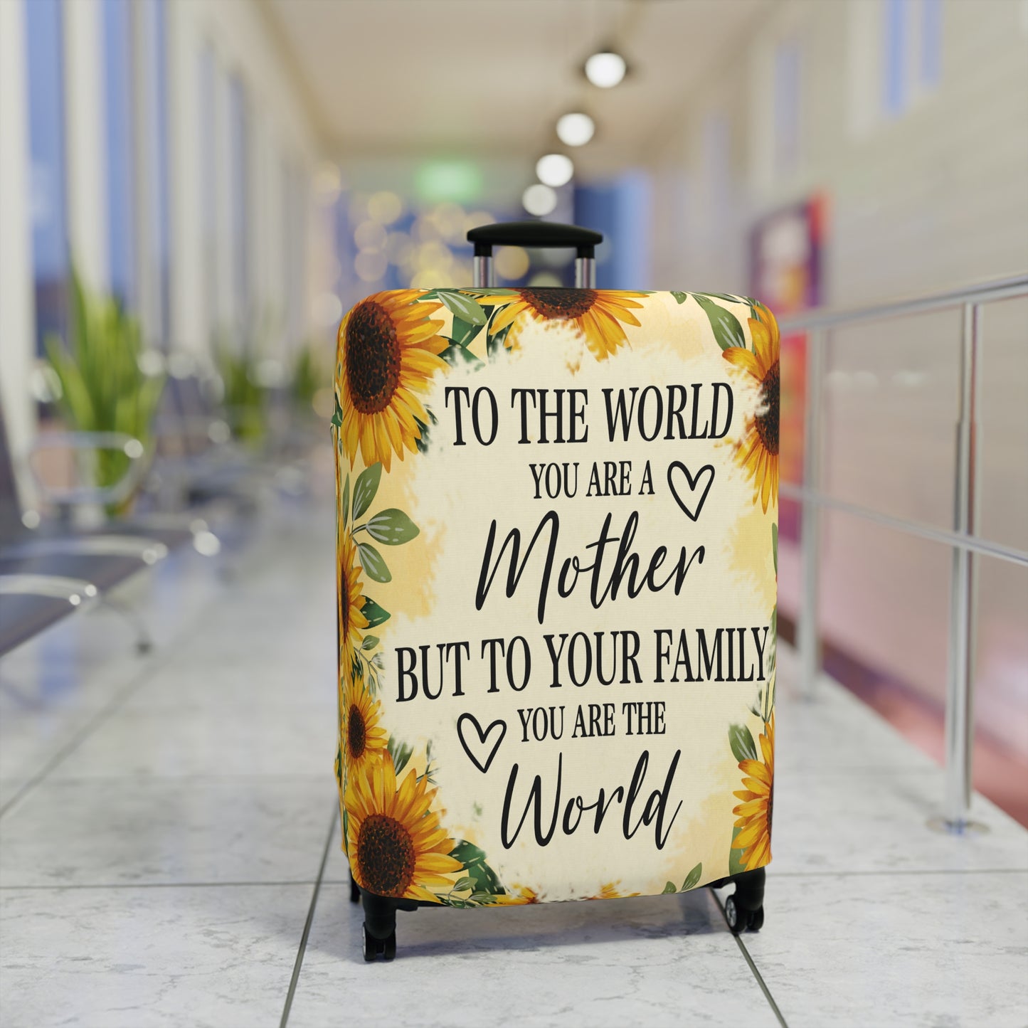 Luggage Cover, To the world you are a Mother but to your family you are the World, awd-527