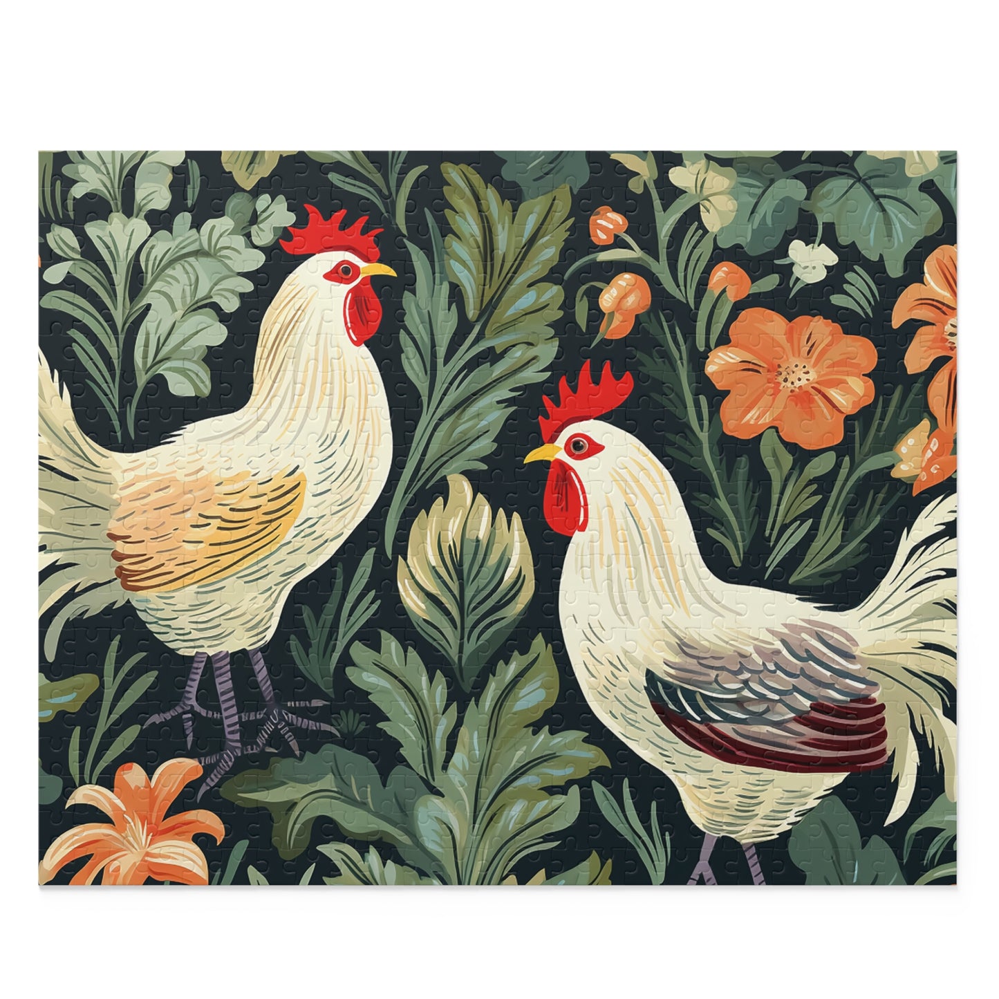 Personalised/Non-Personalised Puzzle, Chickens/Rooster (120, 252, 500-Piece)