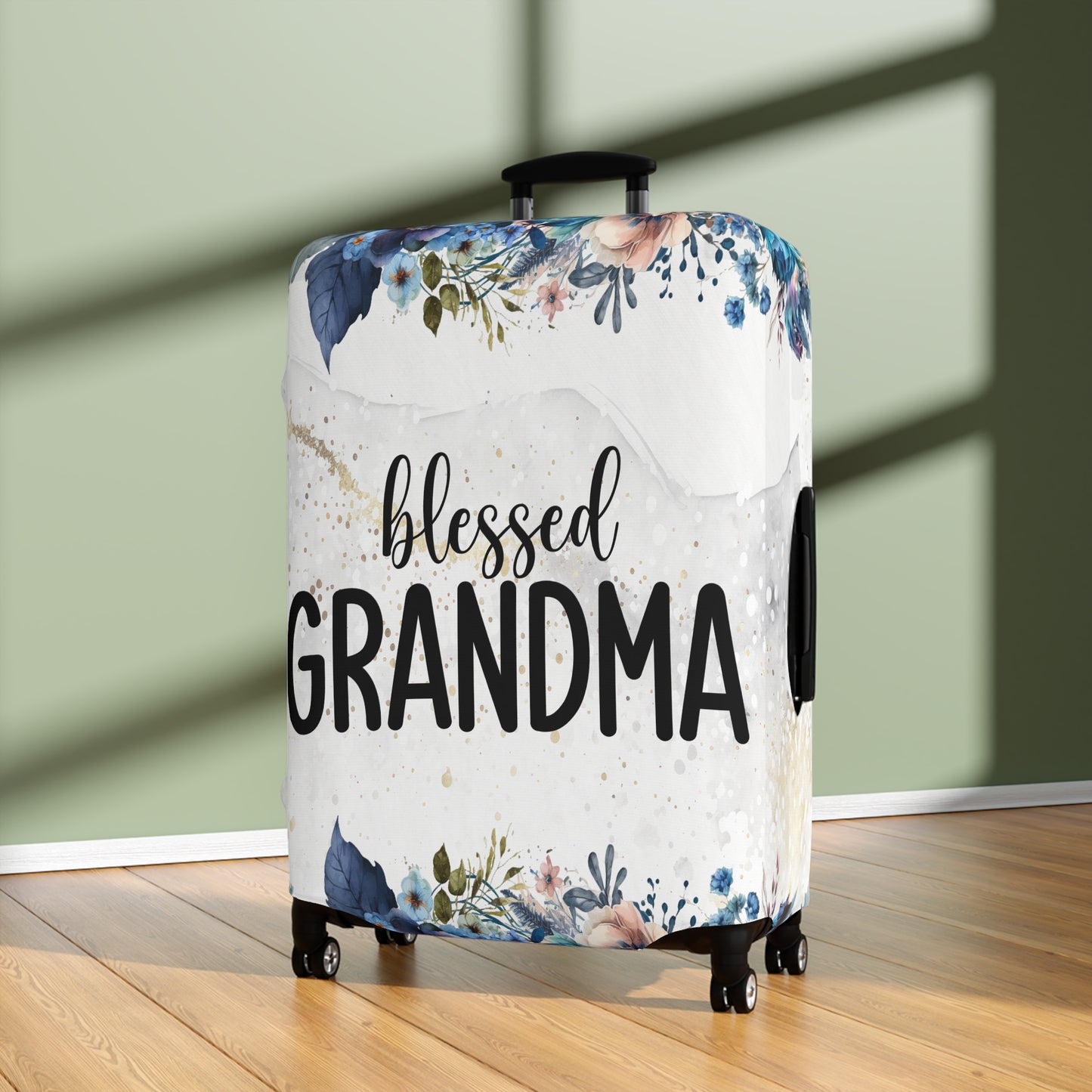 Luggage Cover, Floral, Blessed Grandma, awd-729