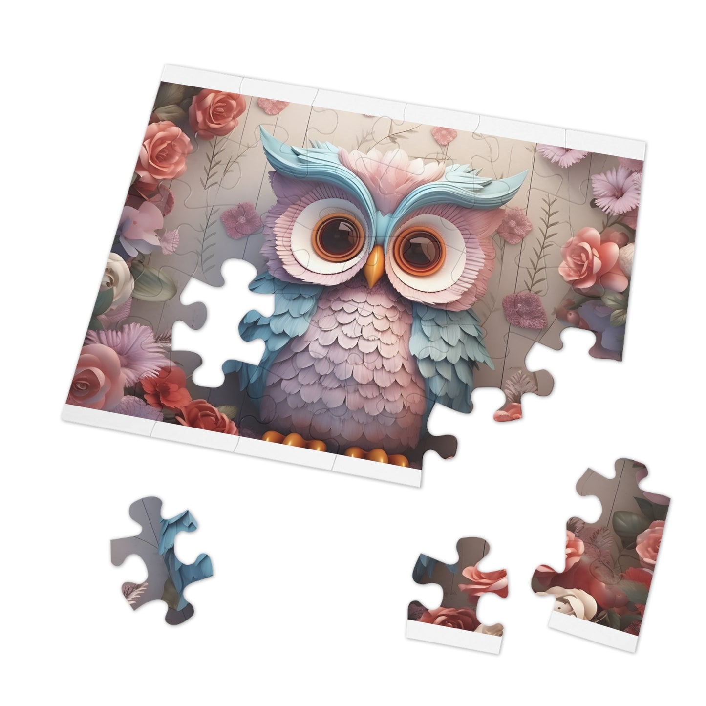 Jigsaw Puzzle, Owl, Personalised/Non-Personalised (30, 110, 252, 500,1000-Piece)