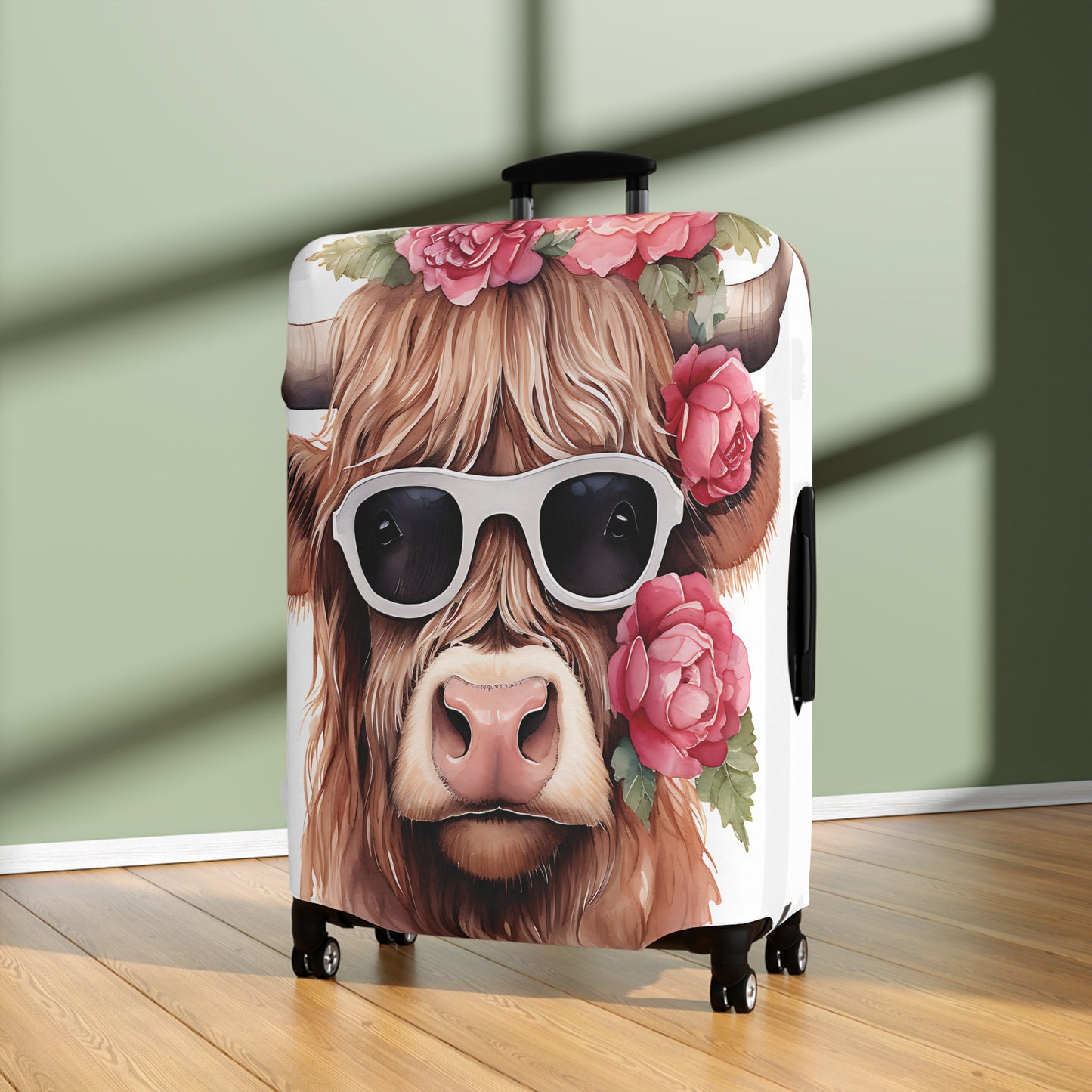 Luggage Cover, Highland Cow, awd-015