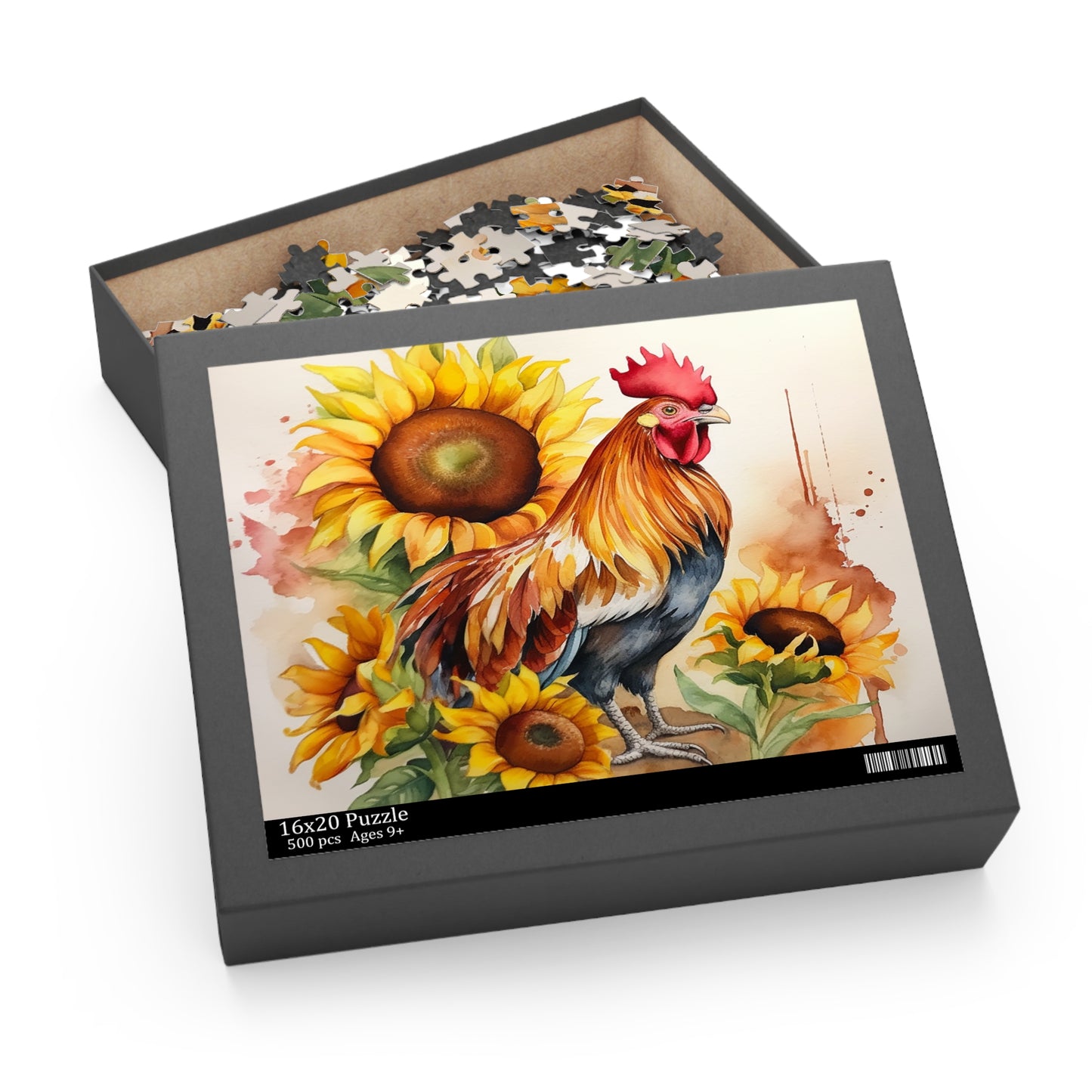 Personalised/Non-Personalised Puzzle, Chicken/Rooster (120, 252, 500-Piece)