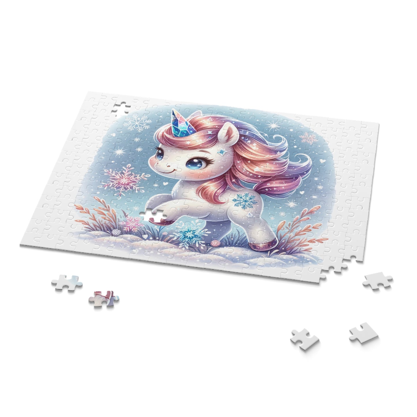 Personalised/Non-Personalised Puzzle, Unicorn (120, 252, 500-Piece)