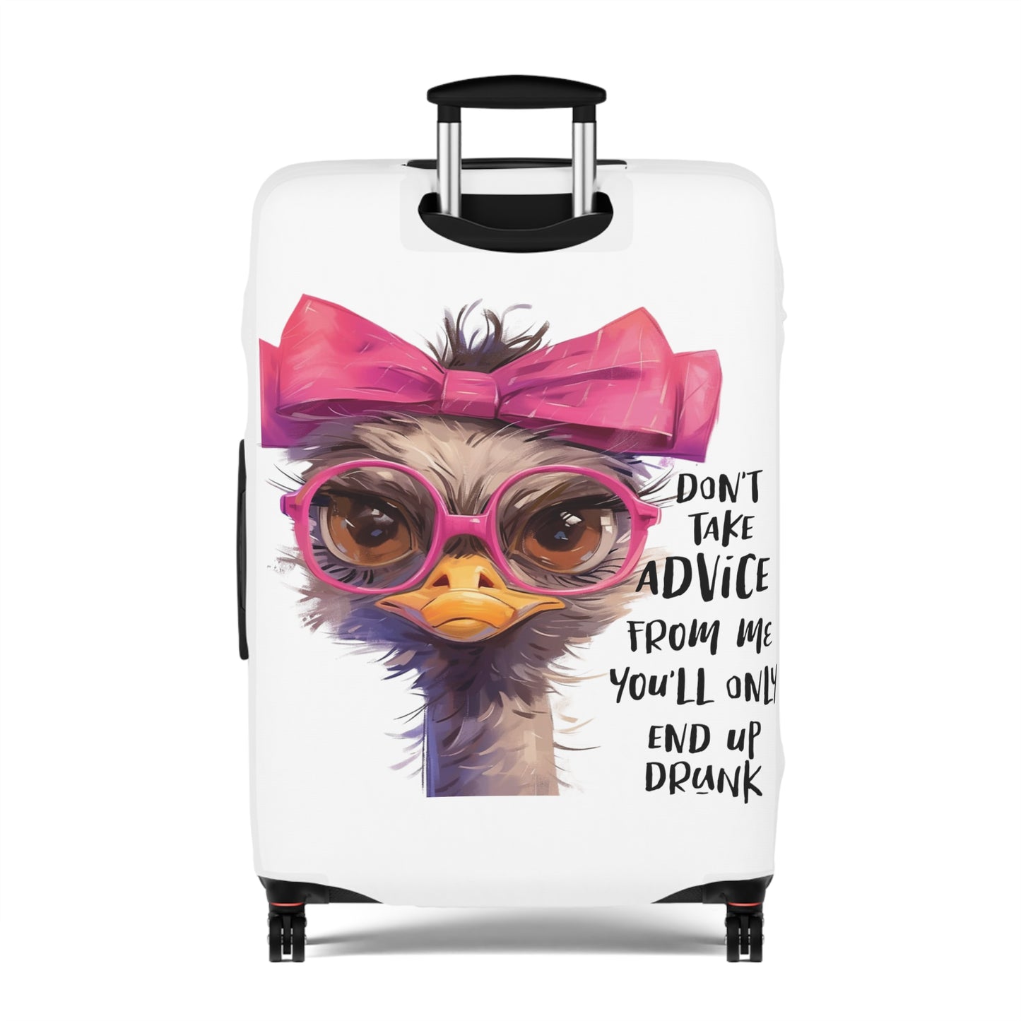 Luggage Cover, Emu, Don't take advice from me you'll only end up drunk, awd-4027