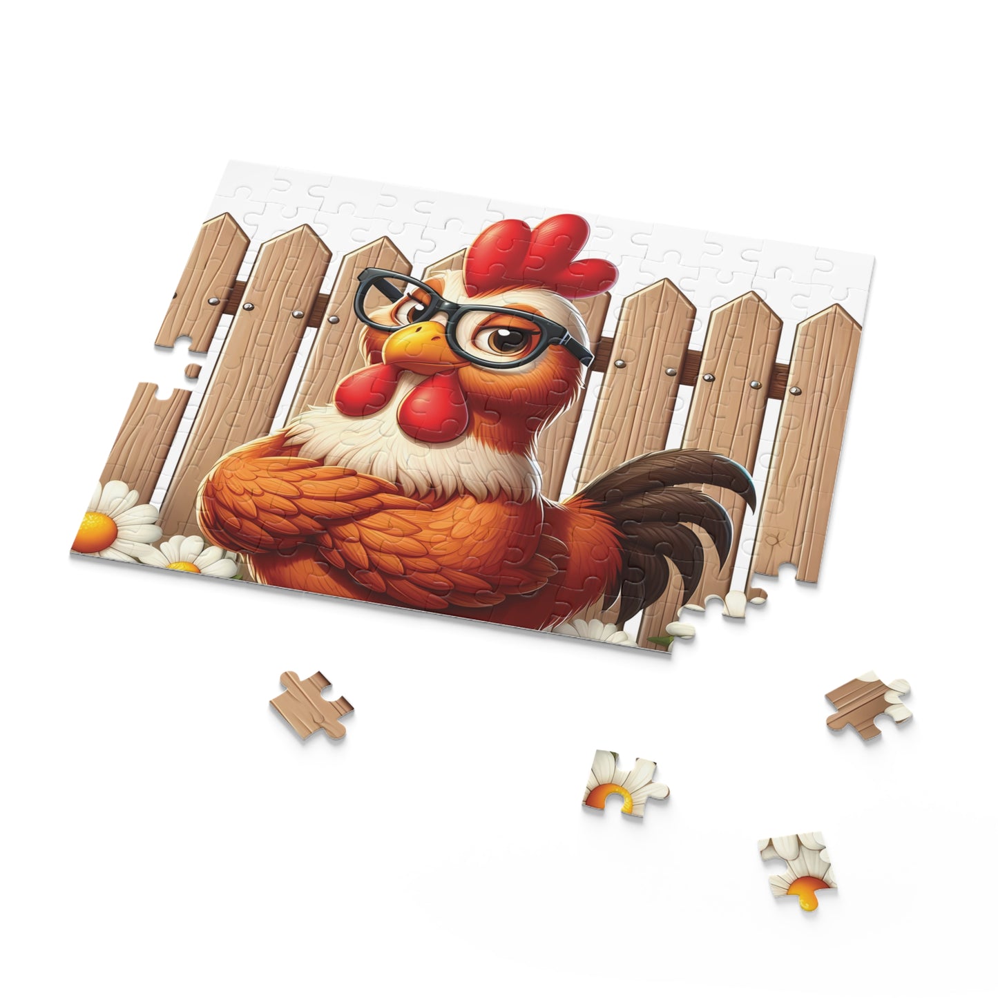 Personalised/Non-Personalised Puzzle, Chicken/Rooster (120, 252, 500-Piece)