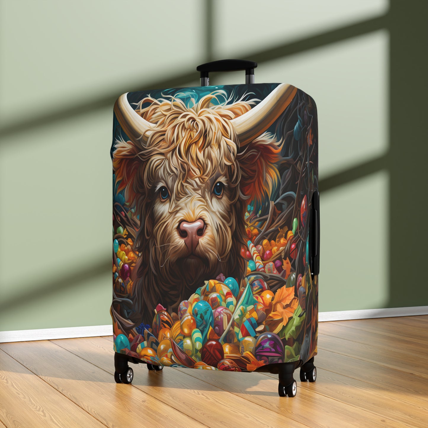 Luggage Cover, Highland Cow, awd-047