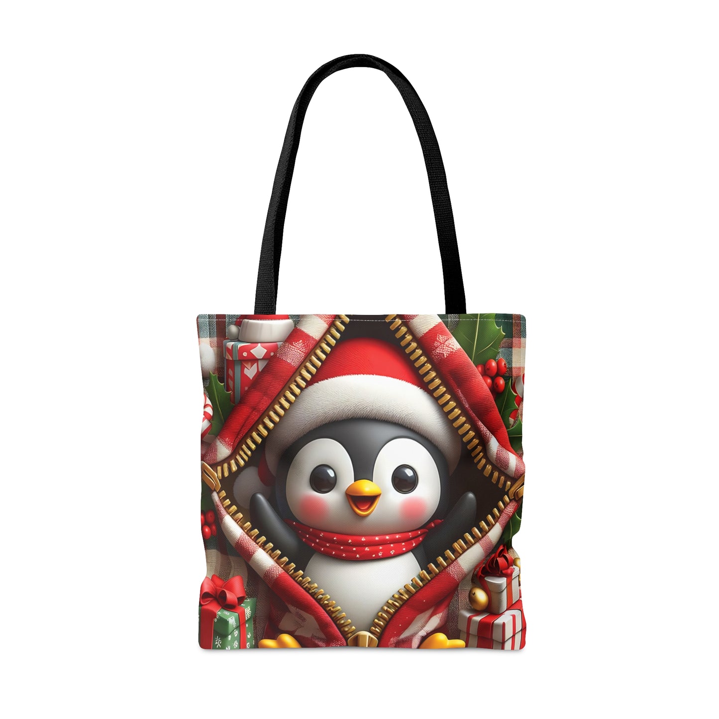 Tote Bag, Christmas, Penguin