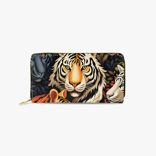 Long Type Zipper Purse - Tiger