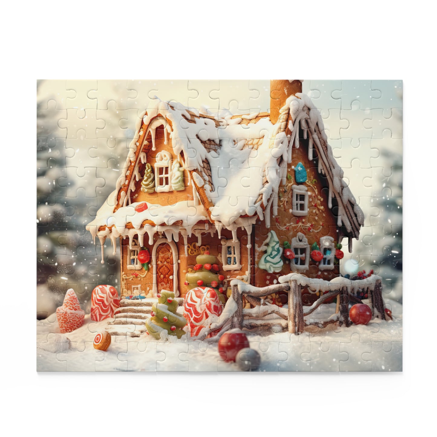 Puzzle, Christmas, Gingerbread House  (120, 252, 500-Piece) awd-615