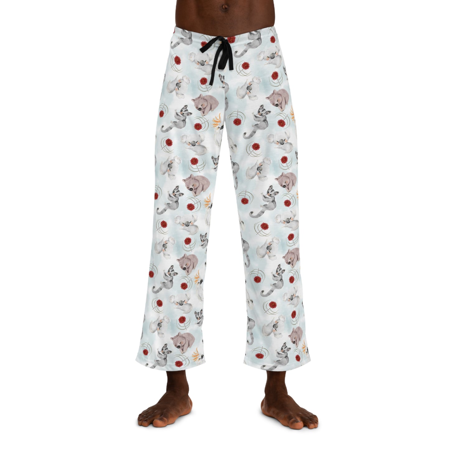 Men's Pyjama Pants, Australian Animals, Sleepwear Bottoms