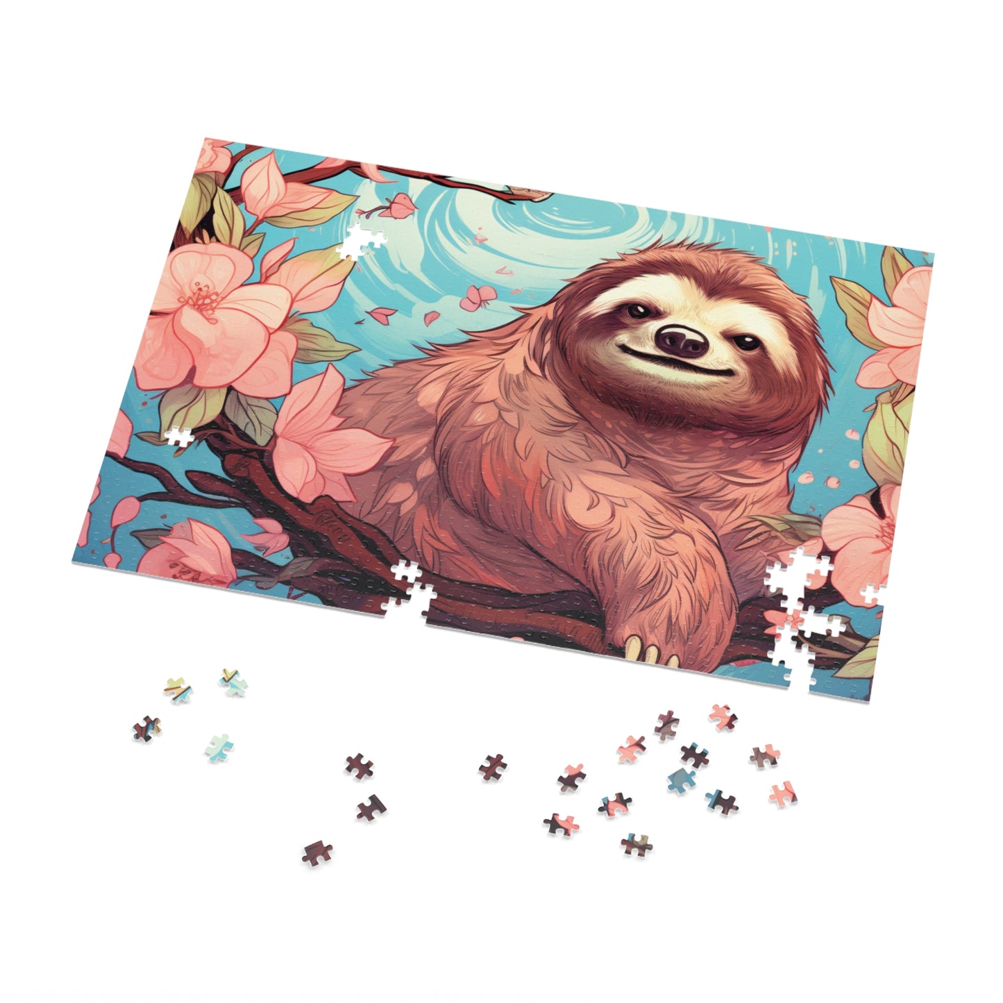 Jigsaw Puzzle, Sloth, Personalised/Non-Personalised (30, 110, 252, 500,1000-Piece)