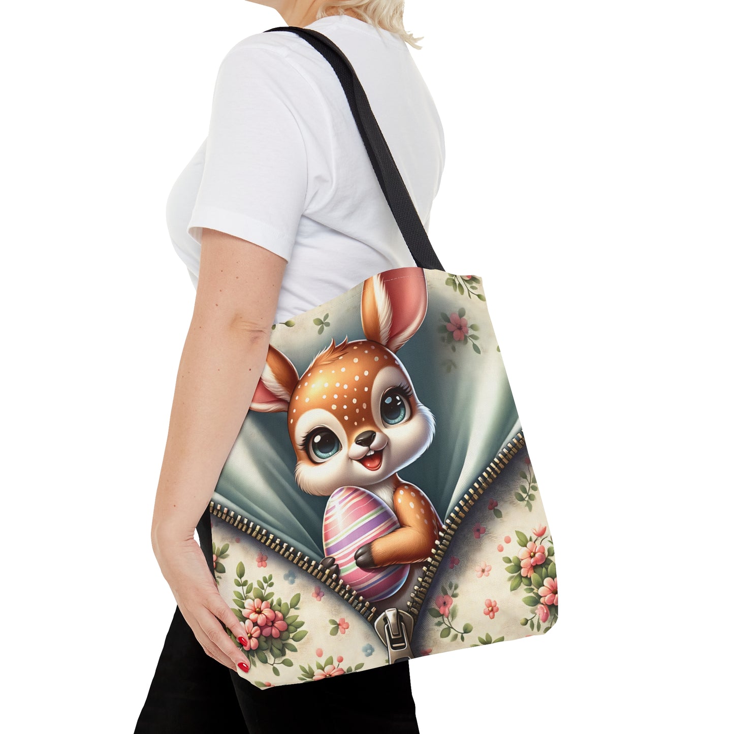 Tote Bag, Easter, Cute Deer, Personalised/Non-Personalised Tote bag