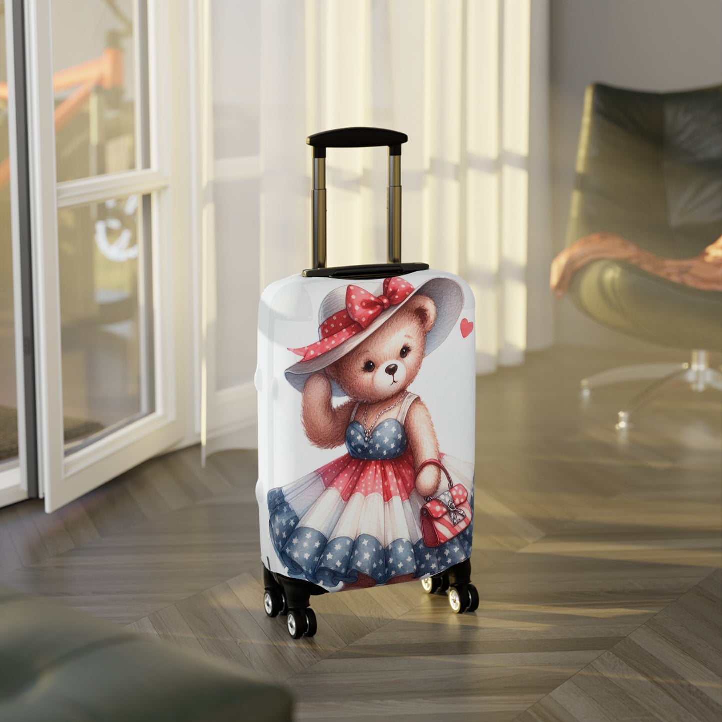 Luggage Cover, Teddy Bear, awd-3029