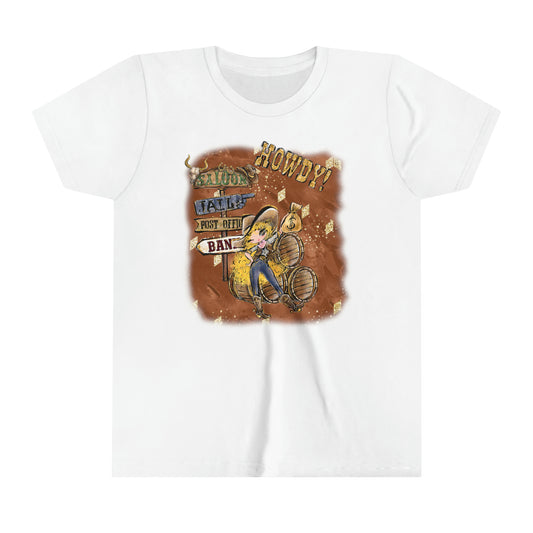 Youth Short Sleeve Tee, Cowgirl, Country and Western T-Shirt