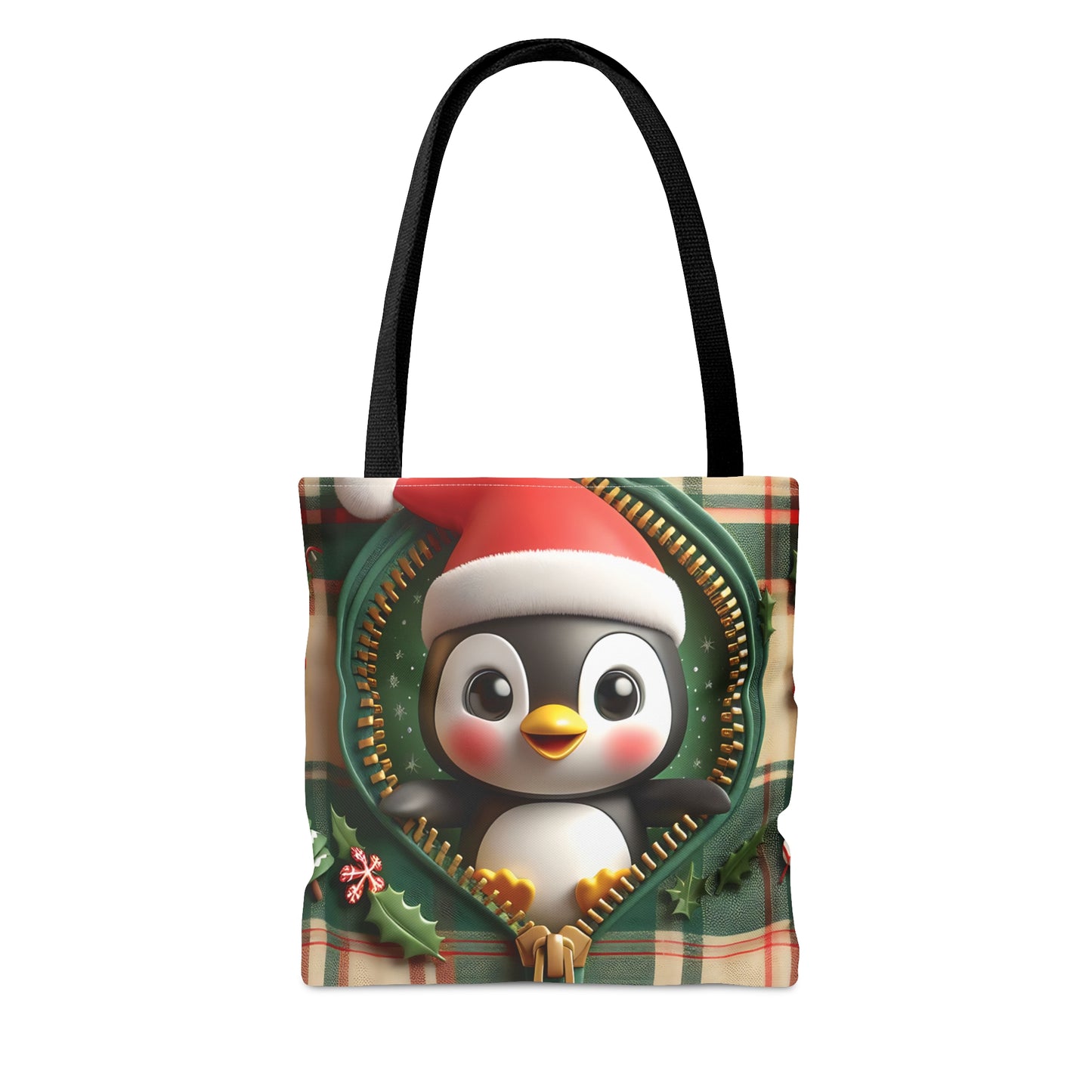 Tote Bag, Christmas, Penguin