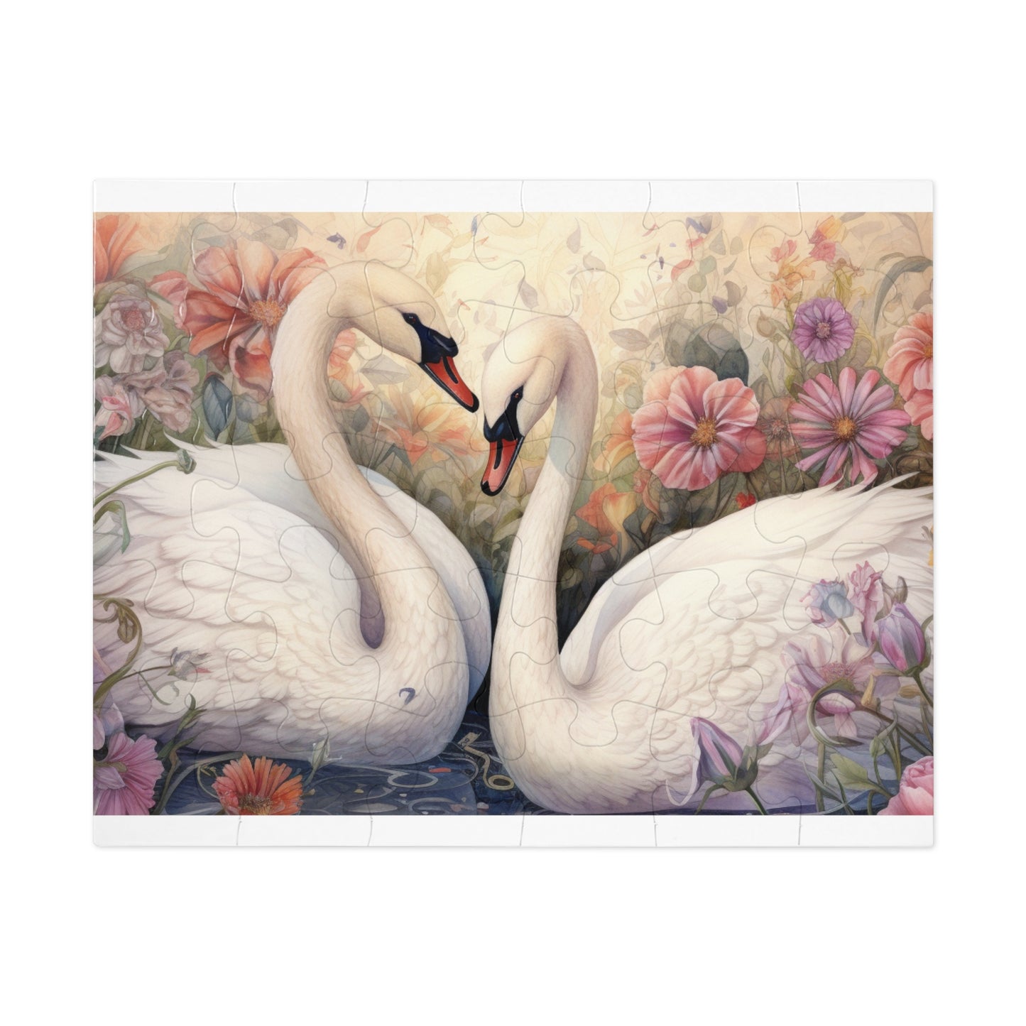 Jigsaw Puzzle, Swan, Personalised/Non-Personalised (30, 110, 252, 500,1000-Piece)