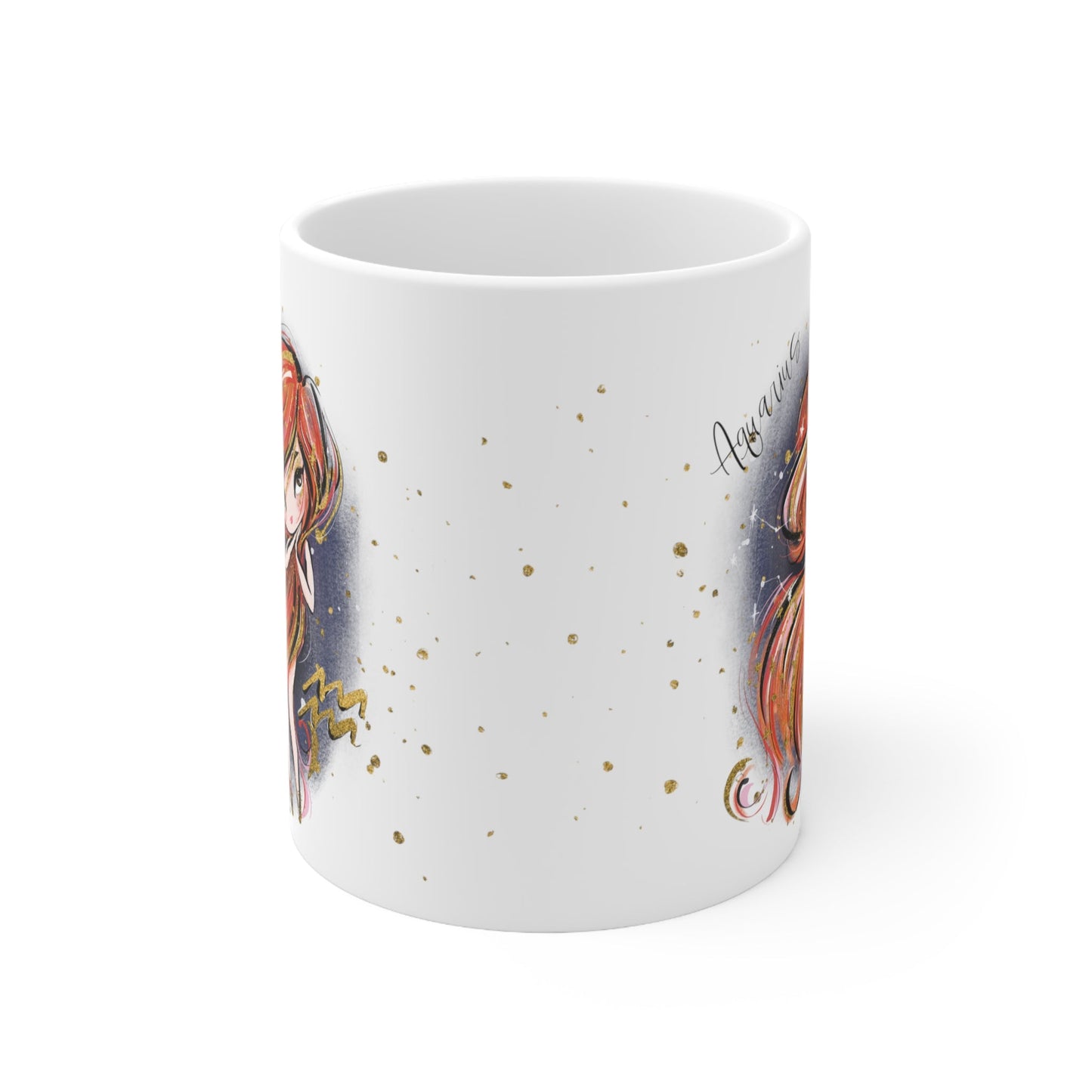 Zodiac Sign, Aquarius, Ceramic Mug 11oz - Personalised/Non Personalised