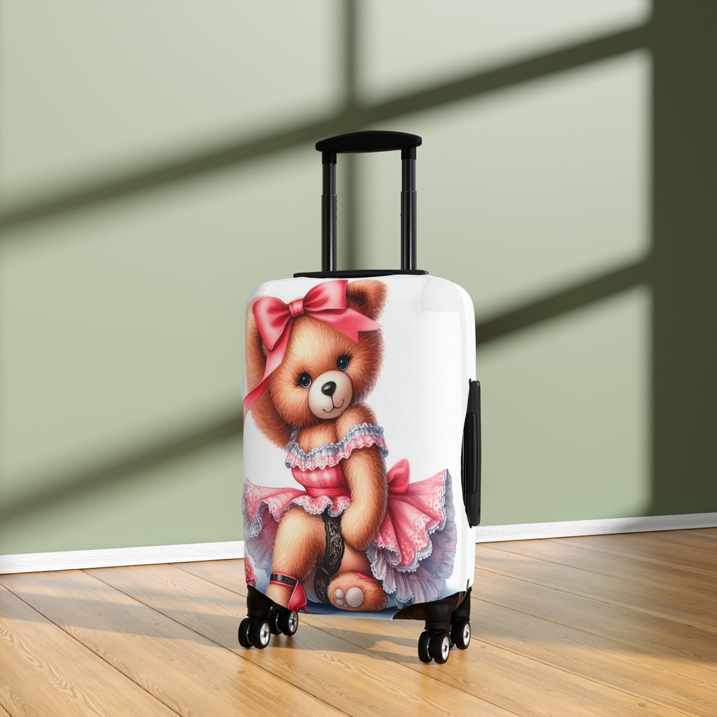 Luggage Cover, Rockabilly, Teddy Bear, awd-3035