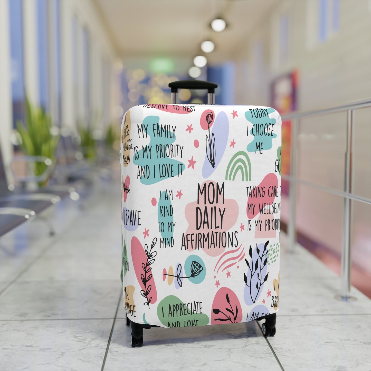 Luggage Cover, Mom Daily Affirmations, awd-1352