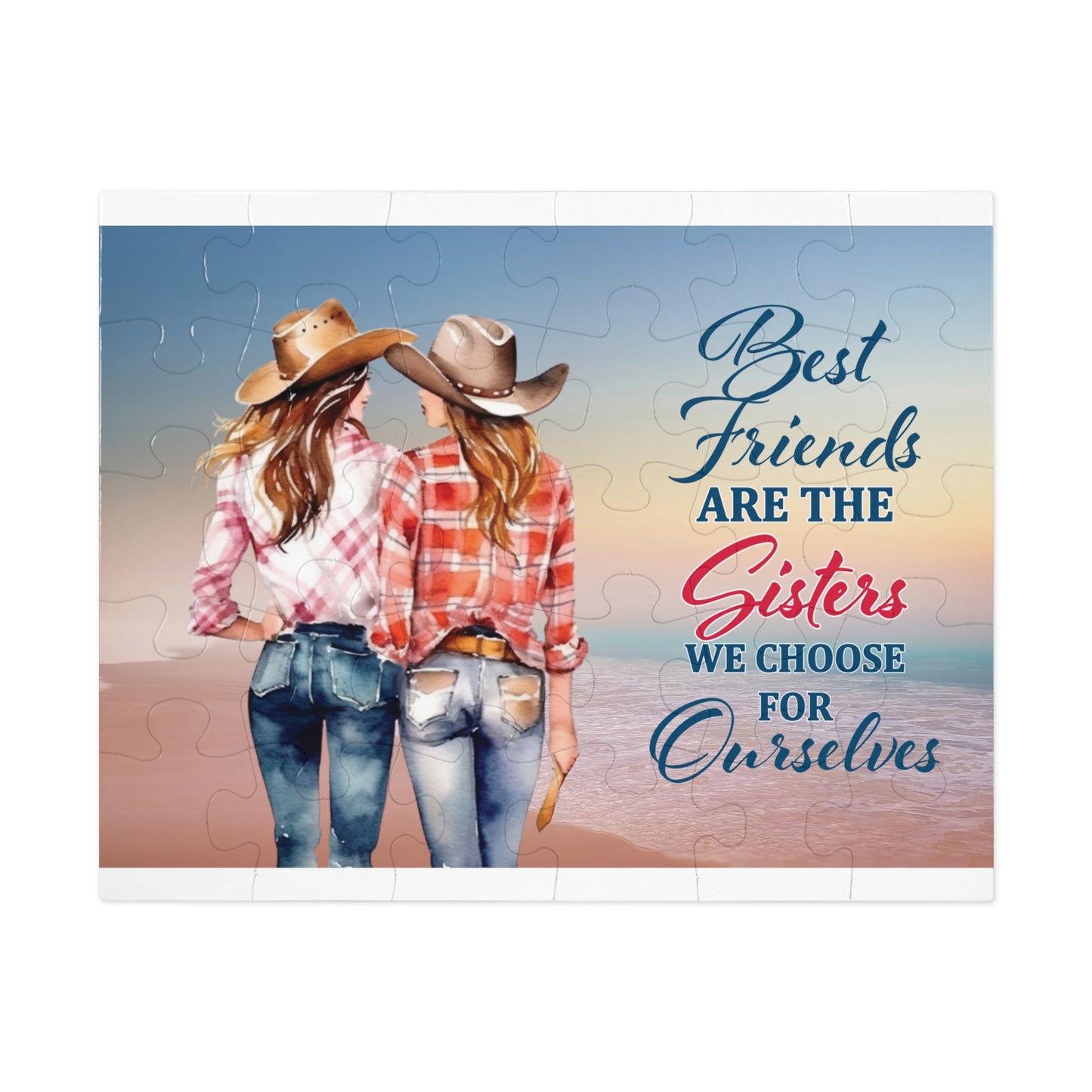 Jigsaw Puzzle, Western, Best Friends are the Sisters we Choose for Ourselves, Personalised/Non-Personalised (30, 110, 252, 500,1000-Piece)