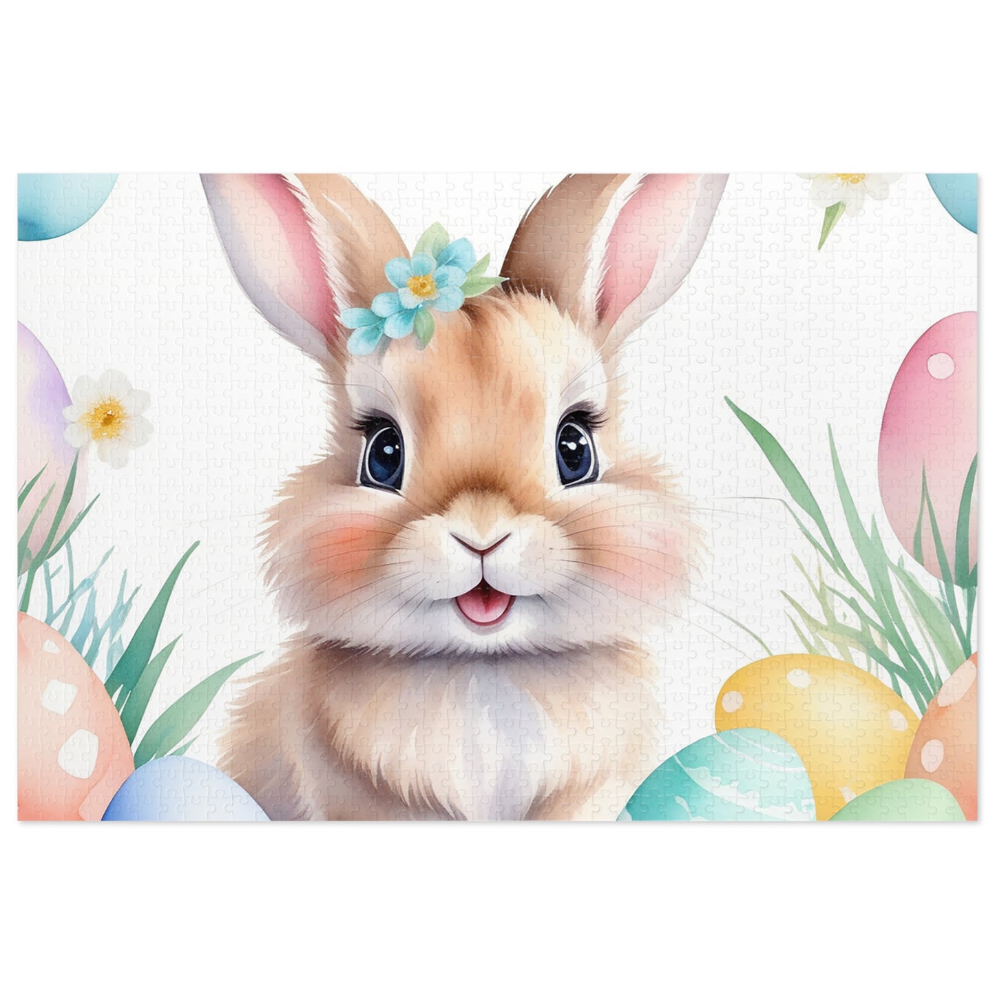 Puzzle, Easter, Rabbit, Personalised/Non-Personalised (30, 110, 252, 500,1000-Piece) awd-651