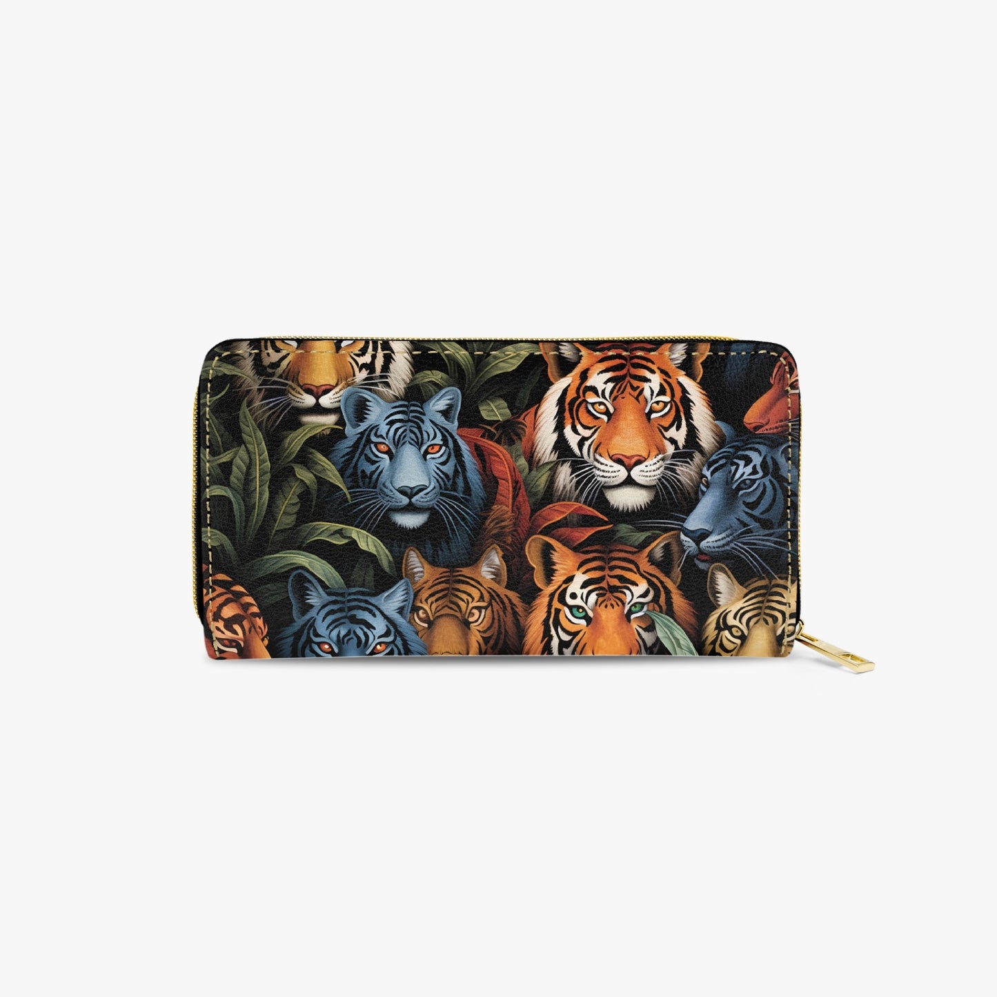 Long Type Zipper Purse - Tiger