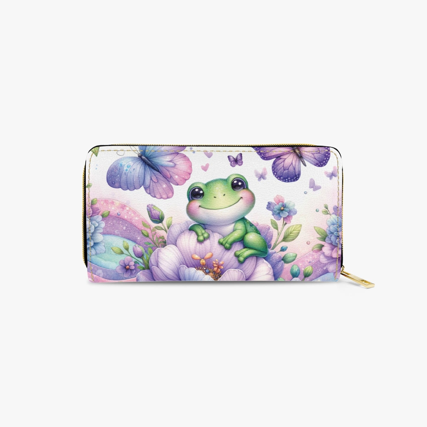 Long Type Zipper Purse, Frog, awd-625