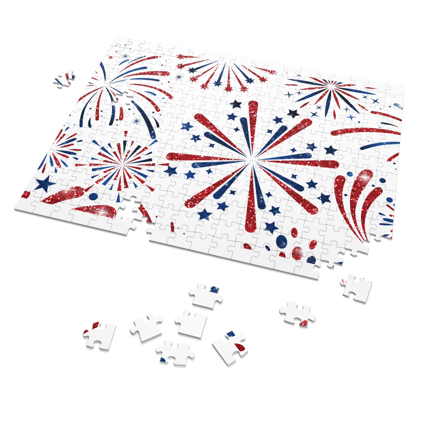 Puzzle, Fireworks, Personalised/Non-Personalised (30, 110, 252, 500,1000-Piece) awd-606