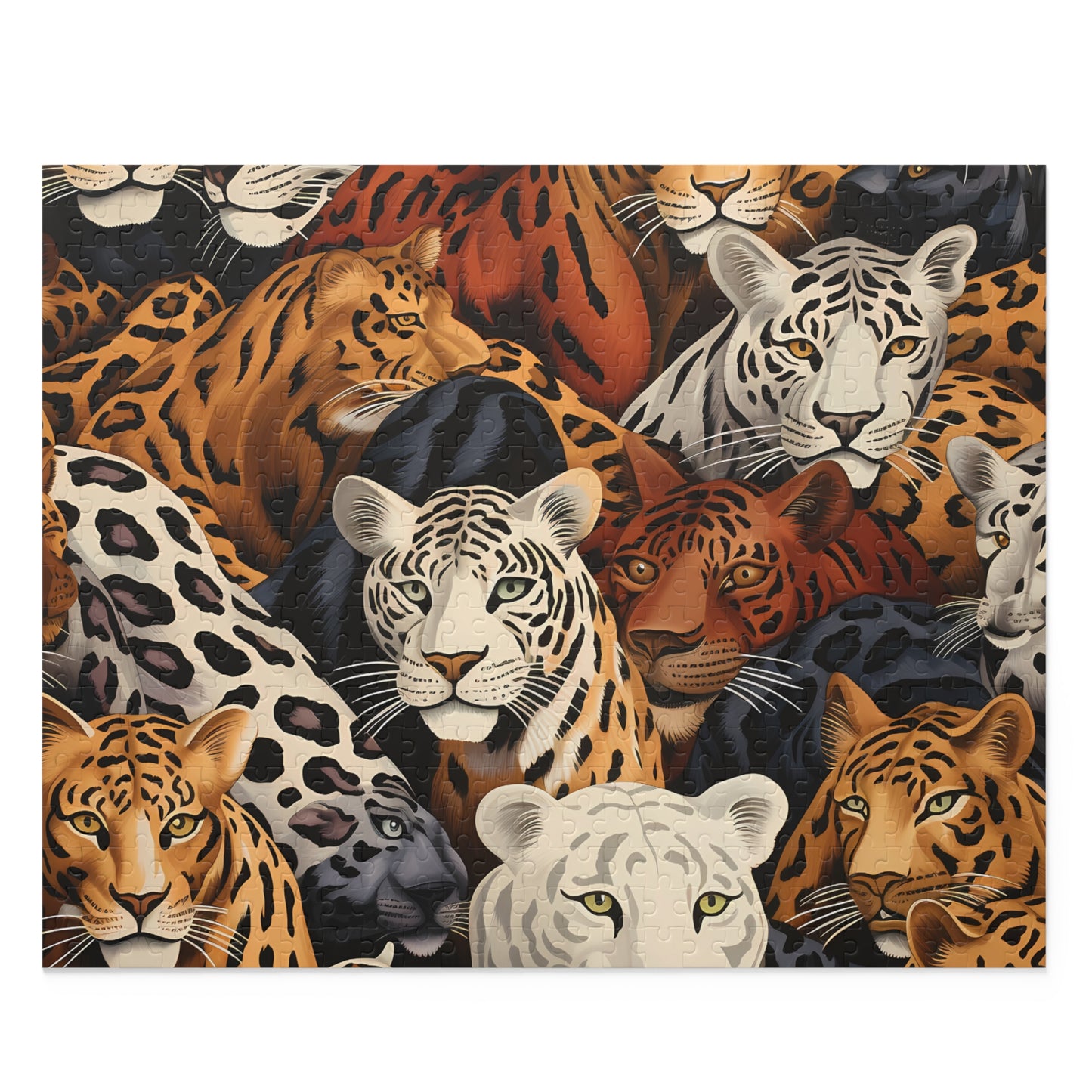 Personalised/Non-Personalised Puzzle, Leopard (120, 252, 500-Piece)