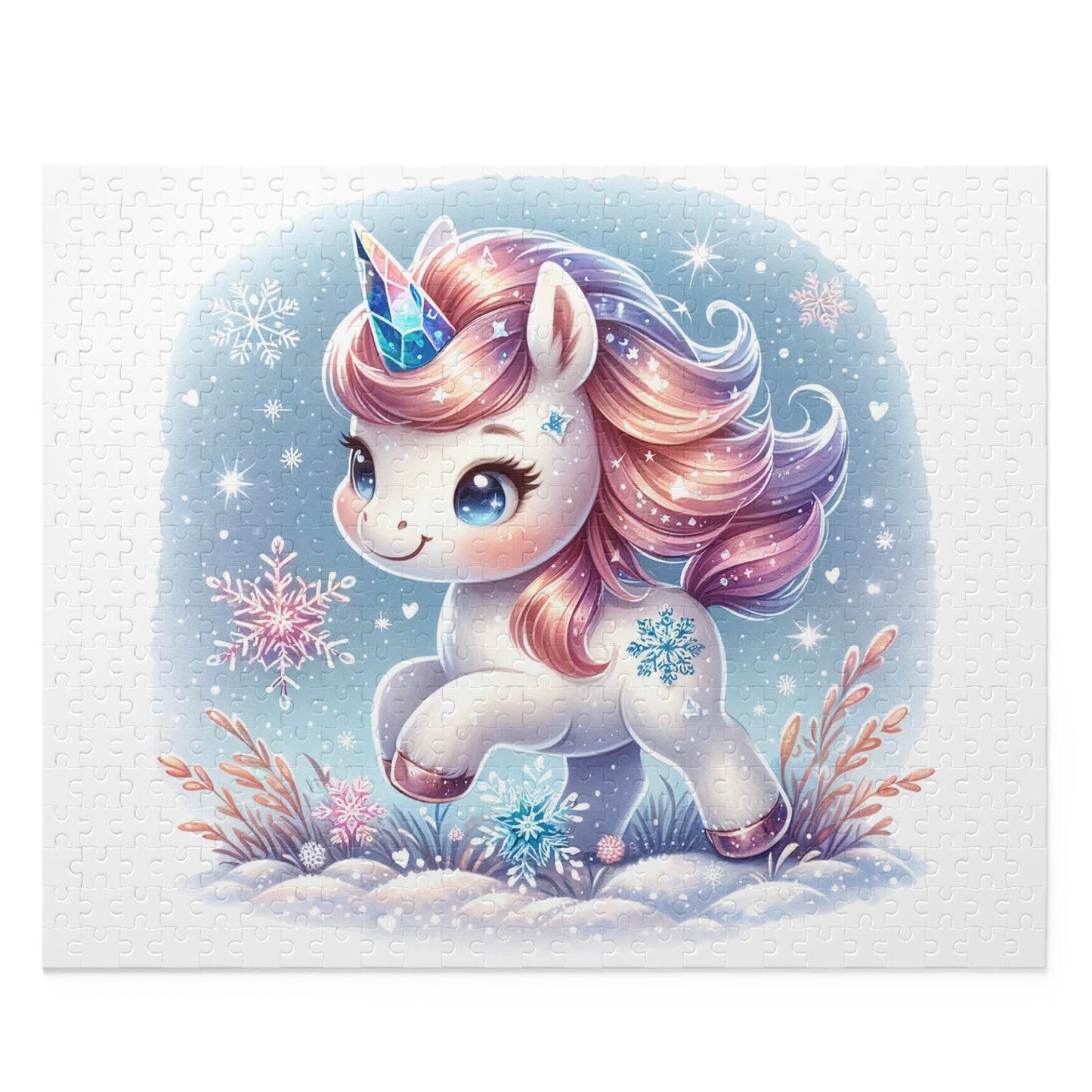 Personalised/Non-Personalised Puzzle, Unicorn (120, 252, 500-Piece)