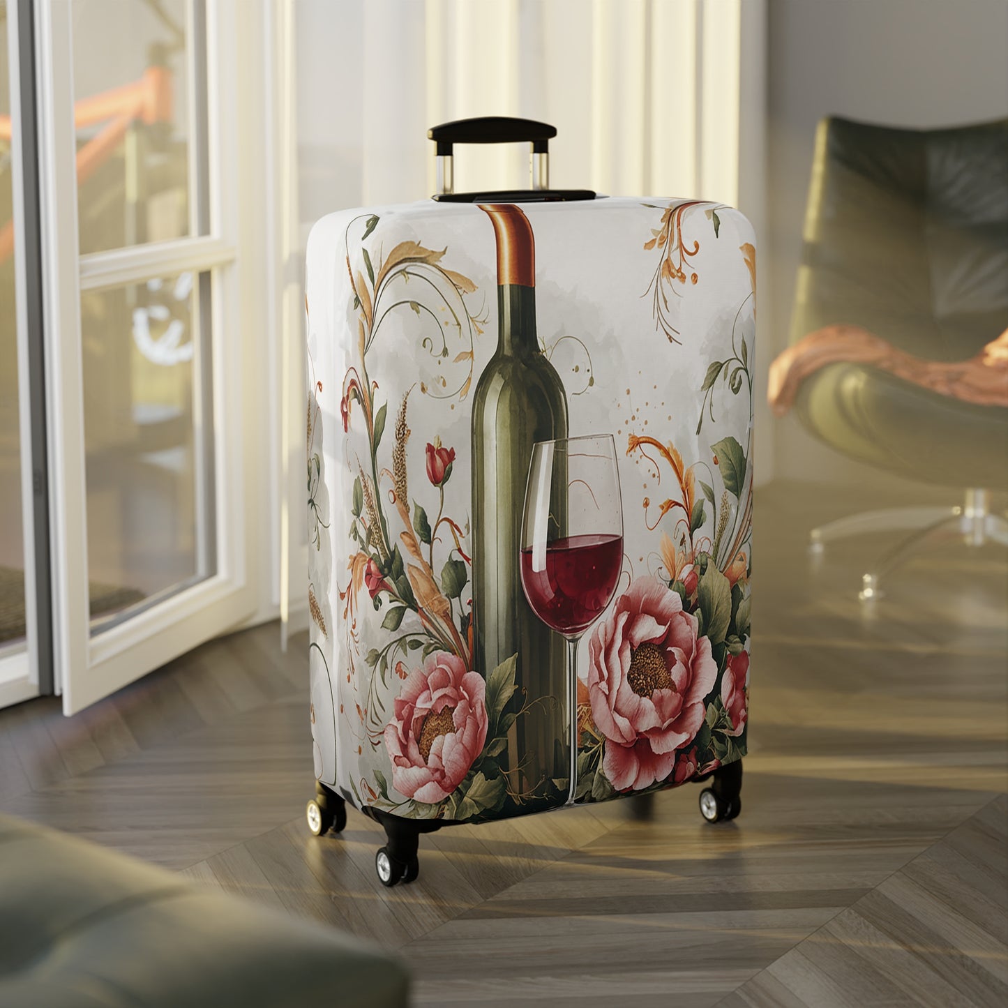 Luggage Cover, Wine and Roses, awd-1767