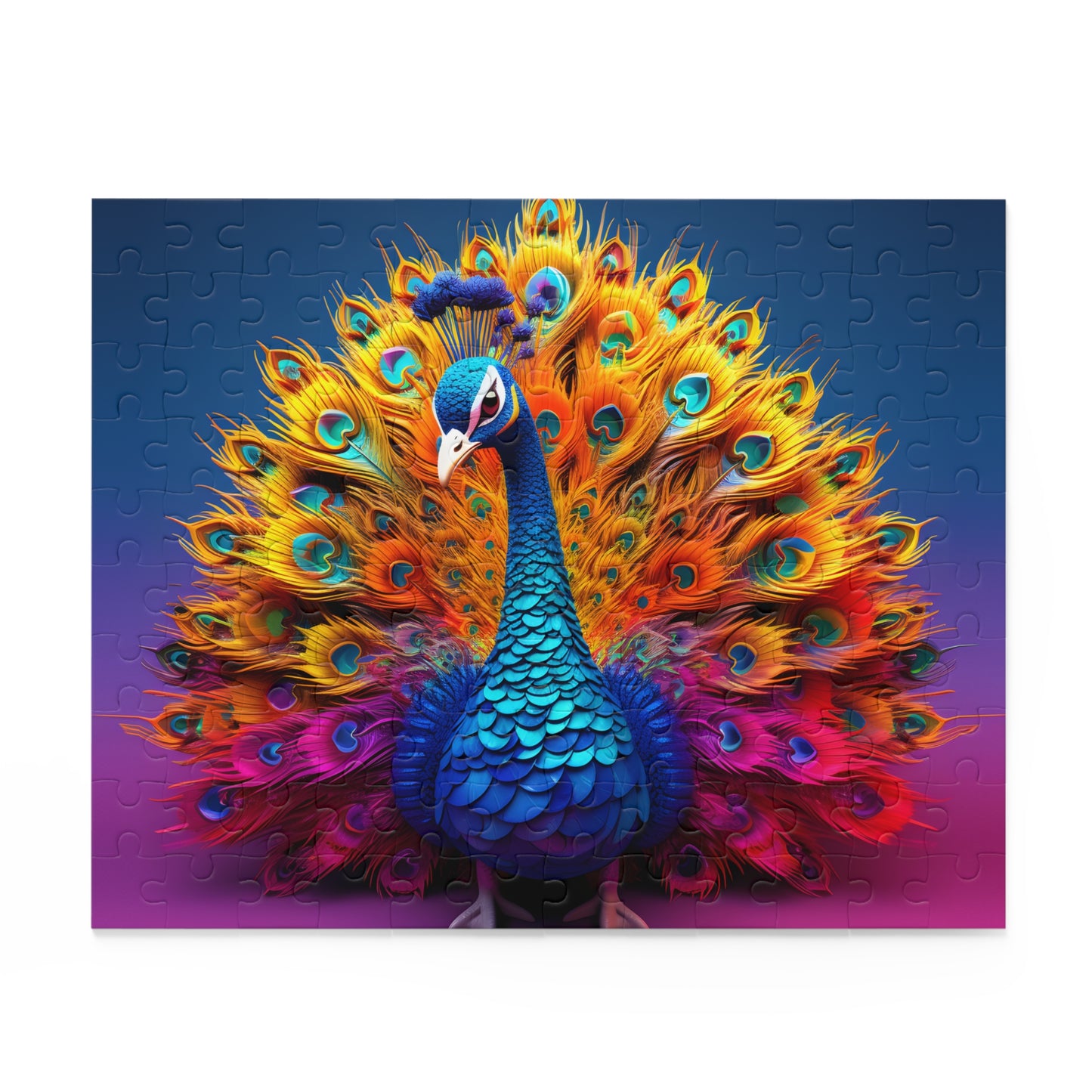 Personalised/Non-Personalised Puzzle, Peacock (120, 252, 500-Piece)